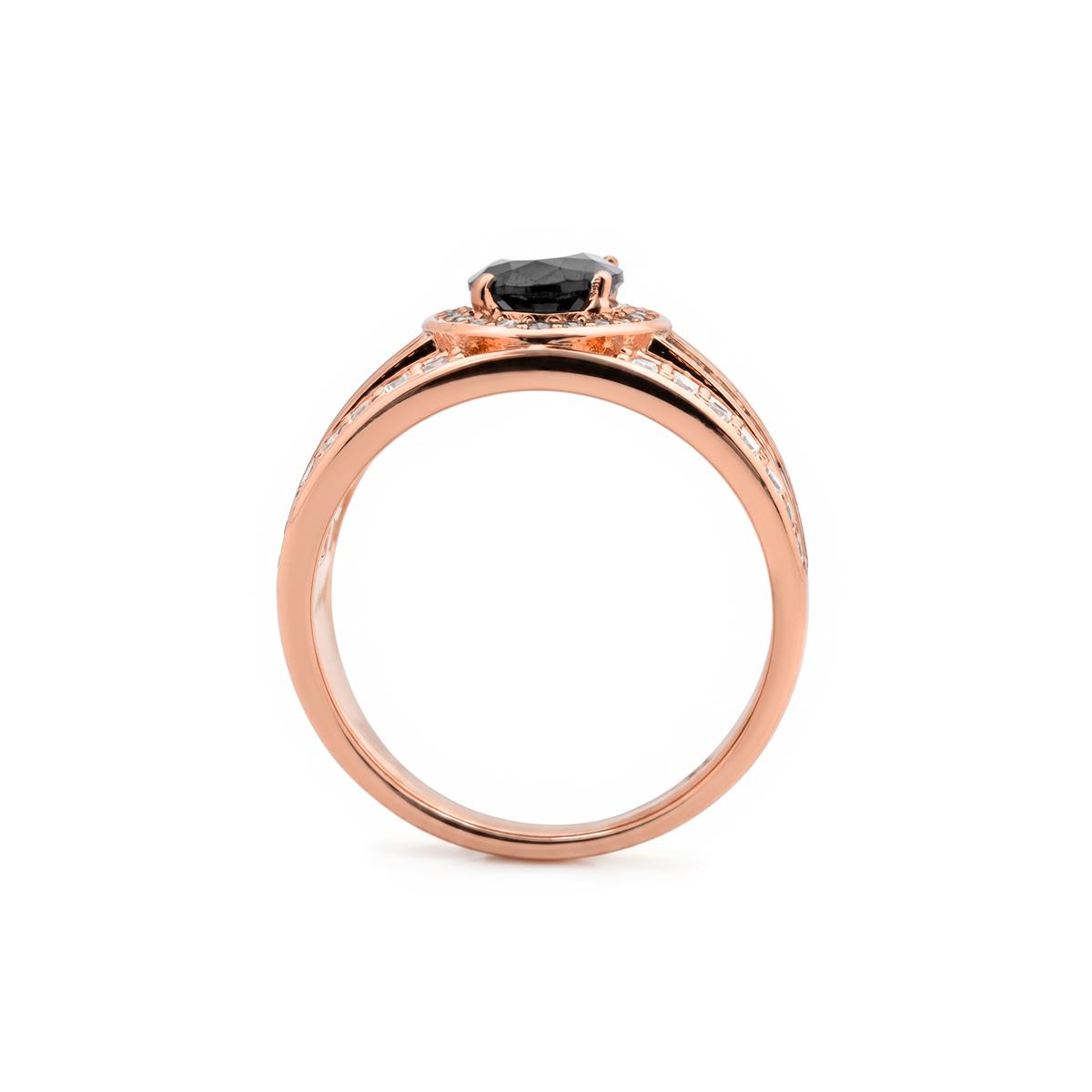 Bague Riadna finition or rose 18k - Riadna NOIR