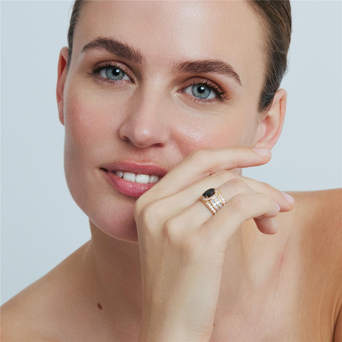 Bague Riadna finition or rose 18k - Riadna NOIR