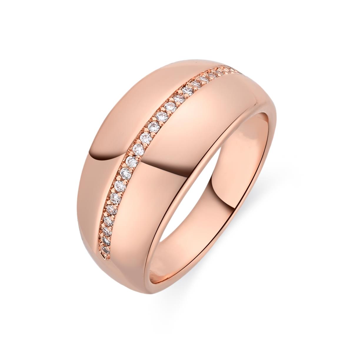 Anel Yagar acabamento ouro rosa 18k - Yagar BRANCO