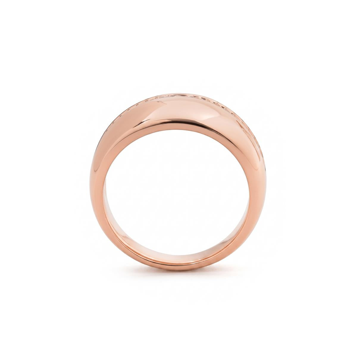 Anel Yagar acabamento ouro rosa 18k - Yagar BRANCO