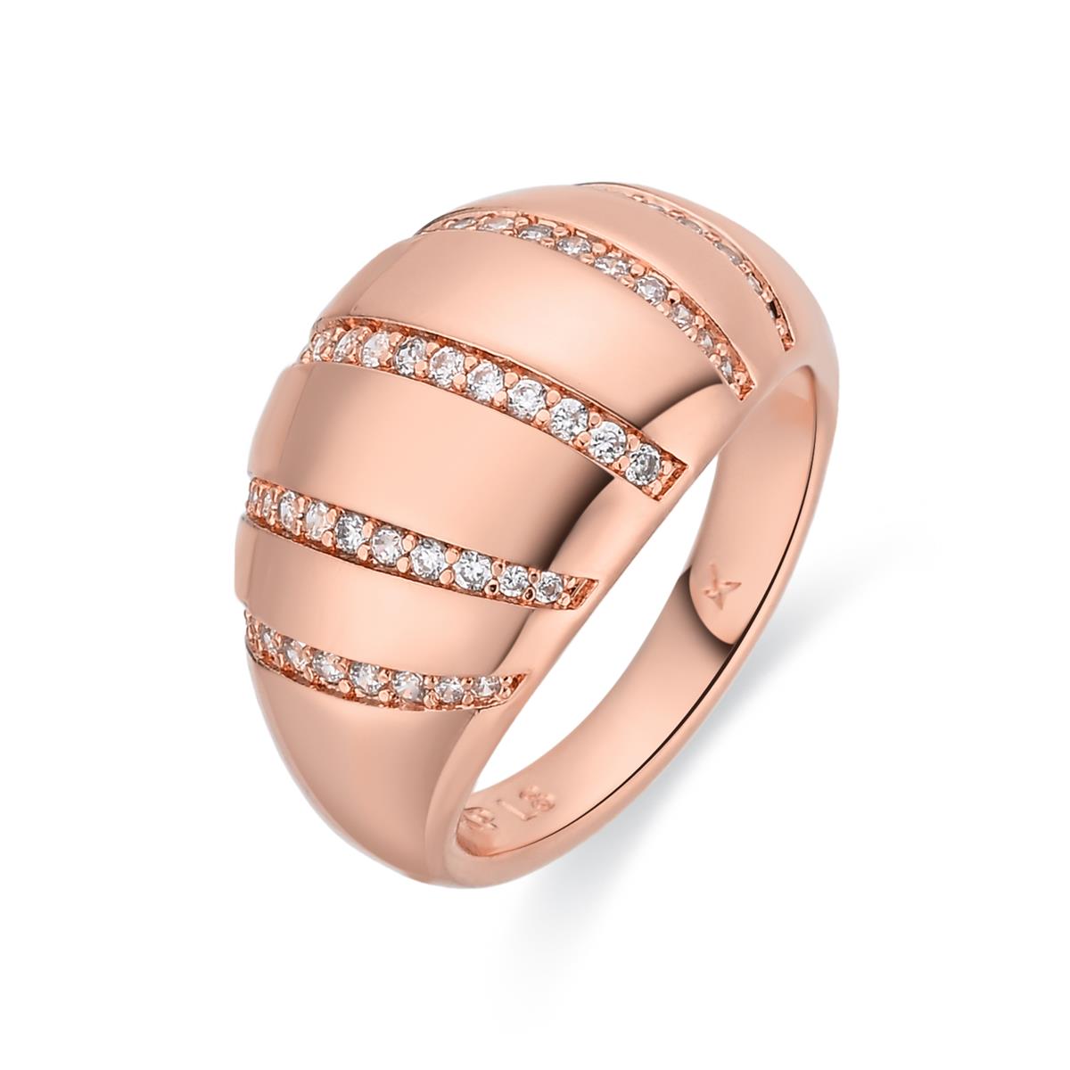 Ring Dudoma mit 18k Roségold-Finish - Dudoma WEISS