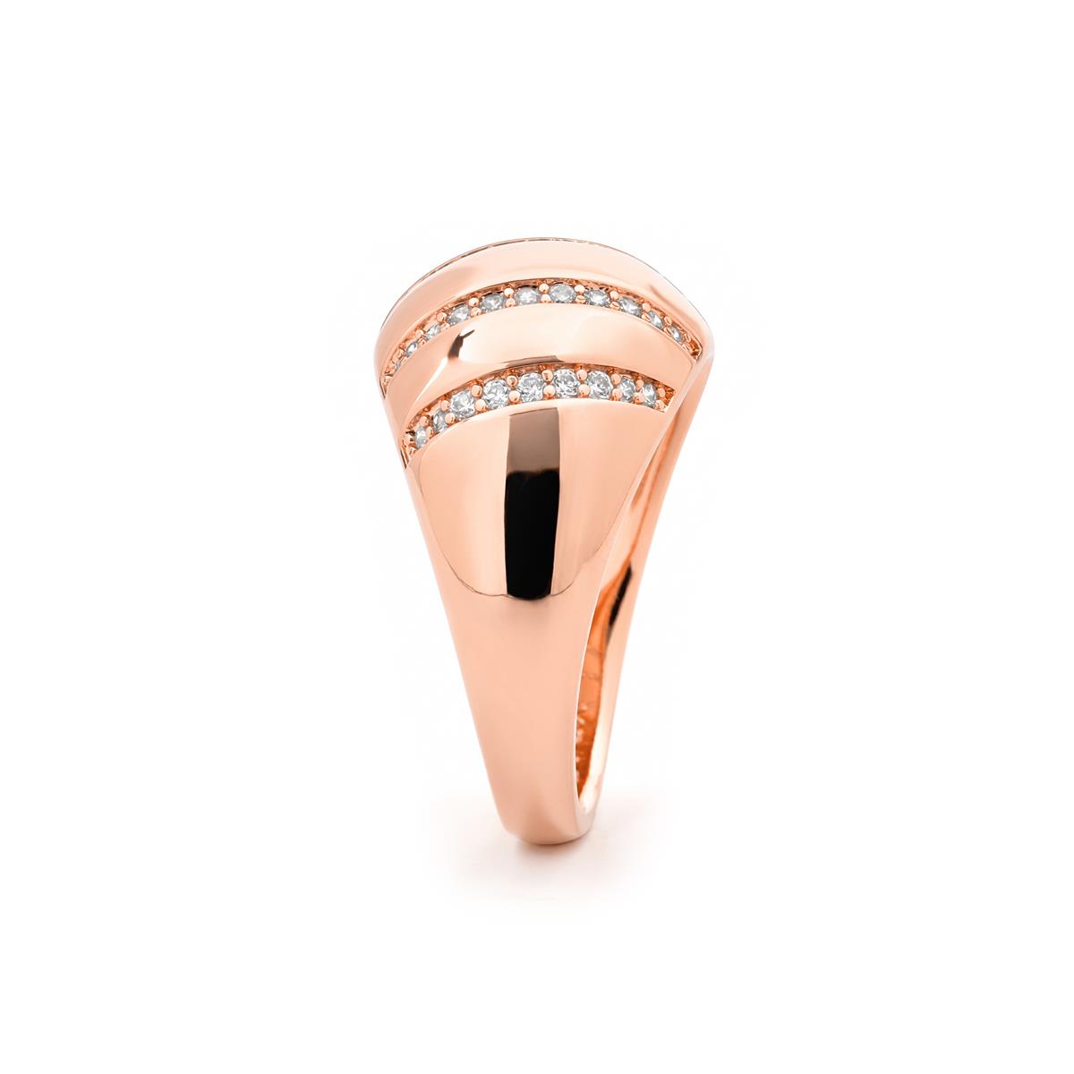 Ring Dudoma mit 18k Roségold-Finish - Dudoma WEISS