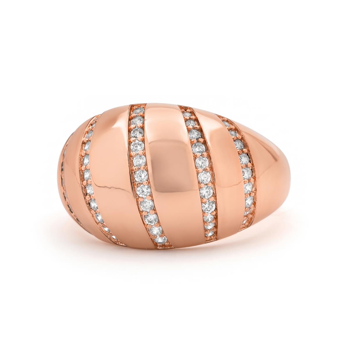 Ring Dudoma mit 18k Roségold-Finish - Dudoma WEISS