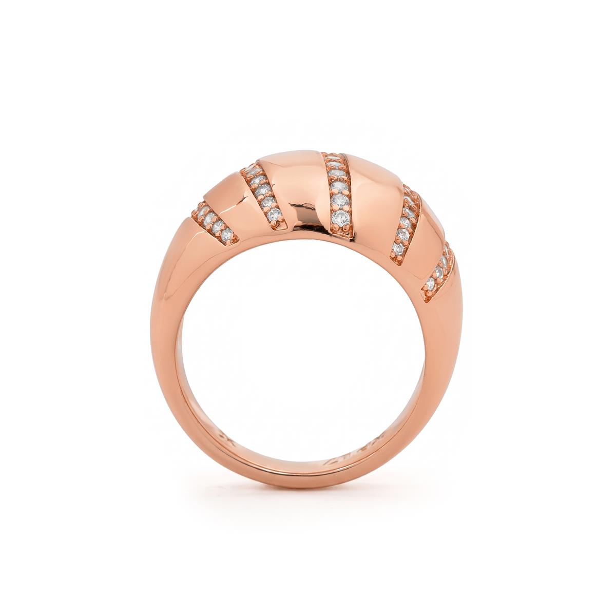 Ring Dudoma mit 18k Roségold-Finish - Dudoma WEISS