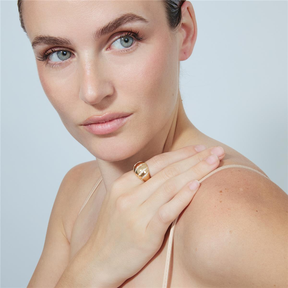 Ring Dudoma mit 18k Roségold-Finish - Dudoma WEISS