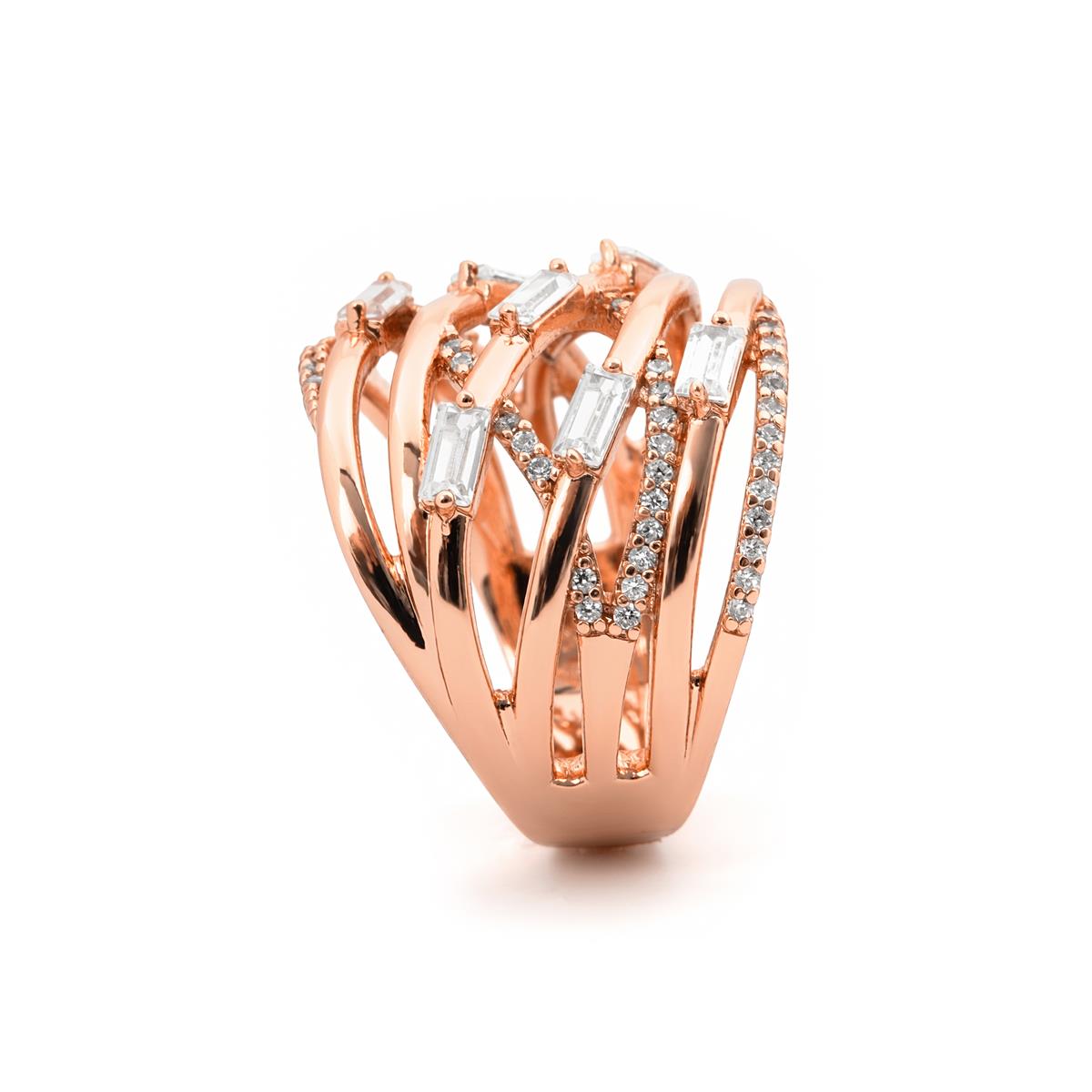 Tulzex Ring mit 18k Roségold-Finish - Tulzex