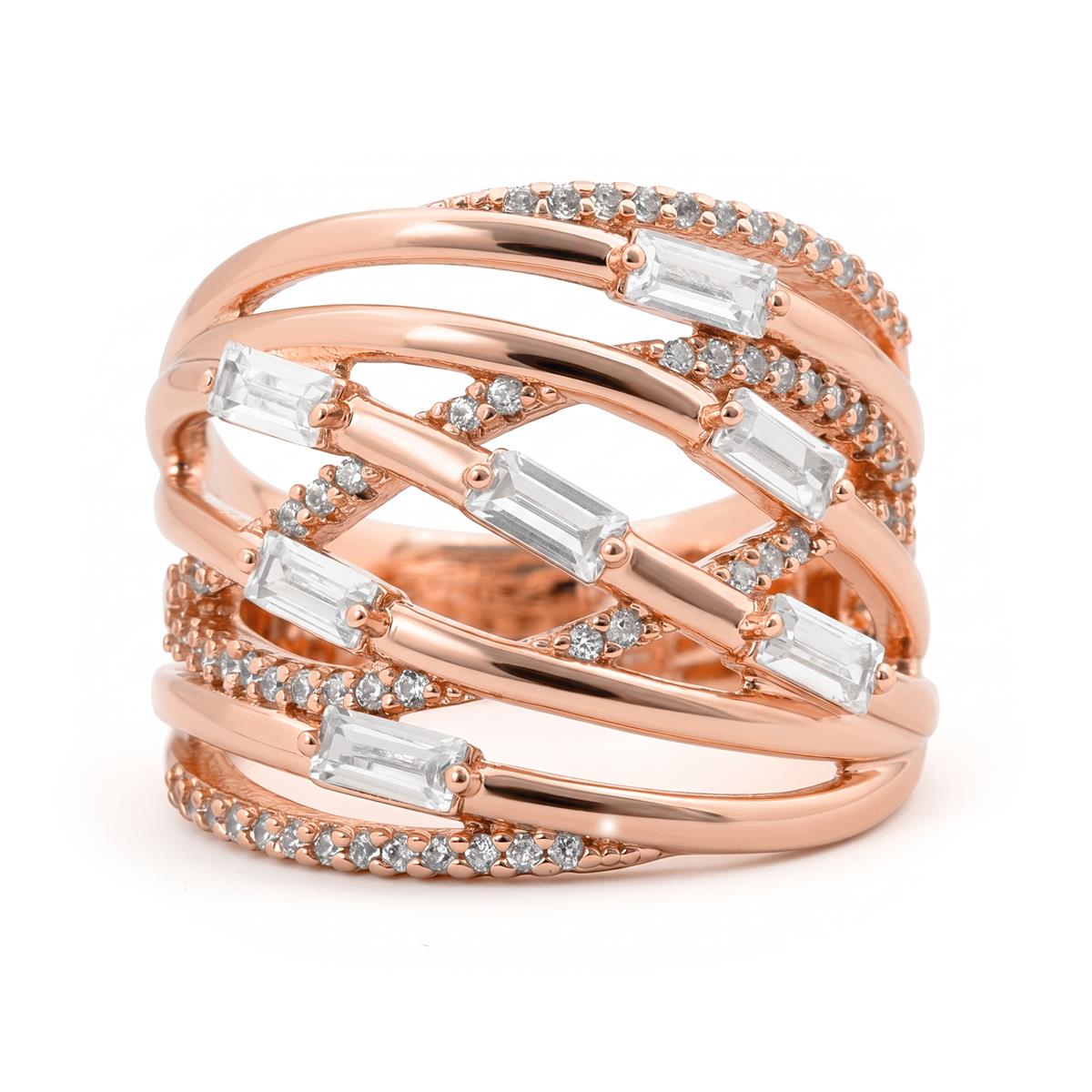 Tulzex Ring mit 18k Roségold-Finish - Tulzex