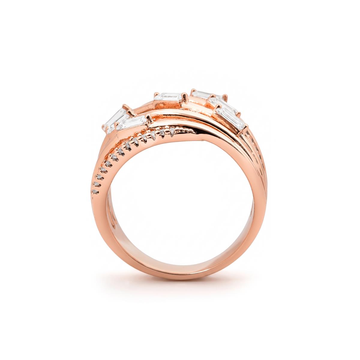 Tulzex Ring mit 18k Roségold-Finish - Tulzex