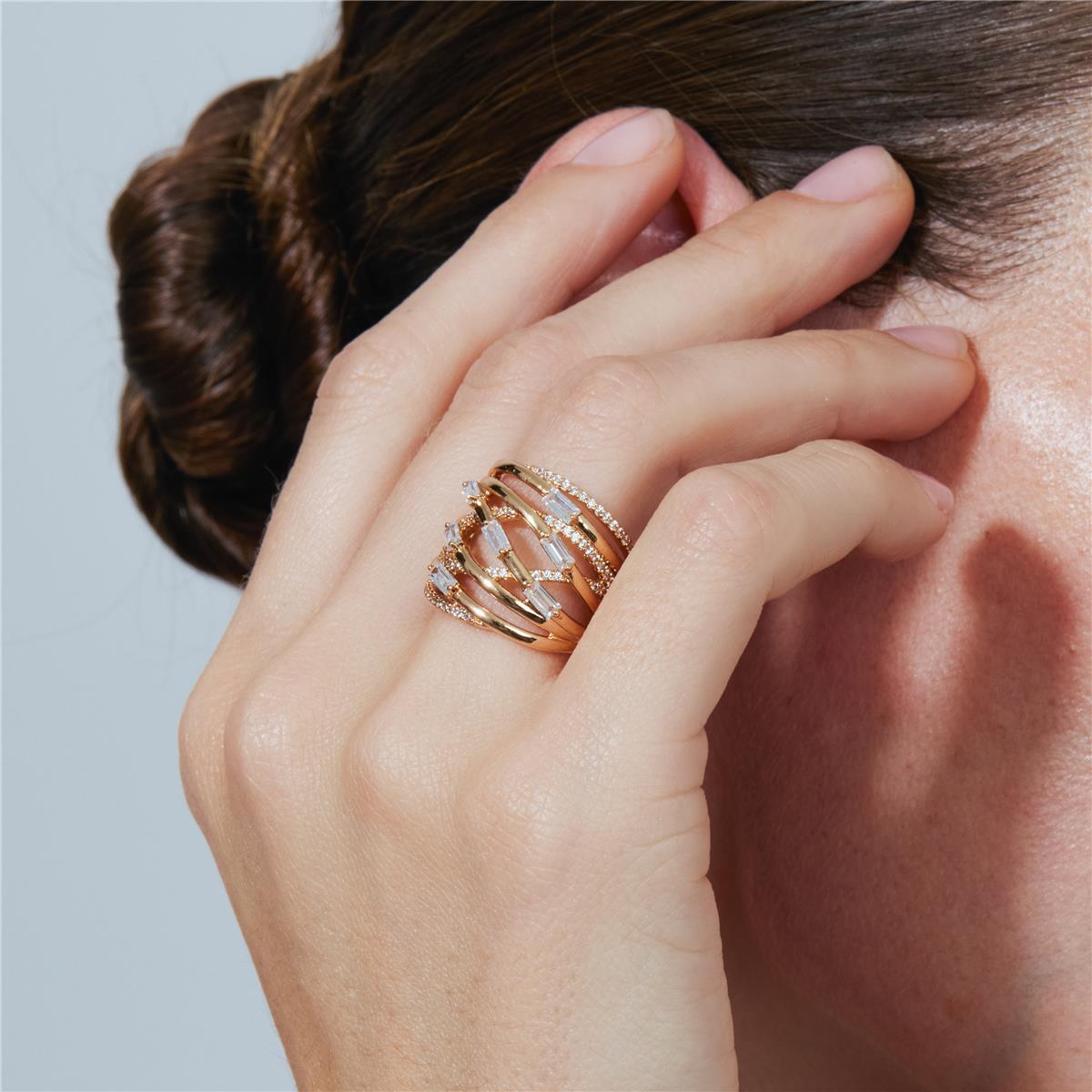 Tulzex Ring mit 18k Roségold-Finish - Tulzex