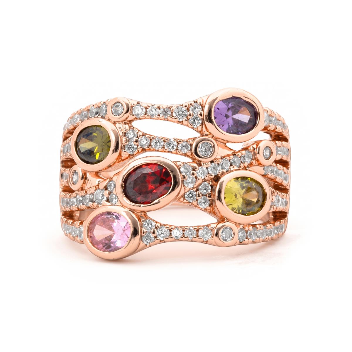 Anillo Doncu acabado oro rosa 18k - Doncu
