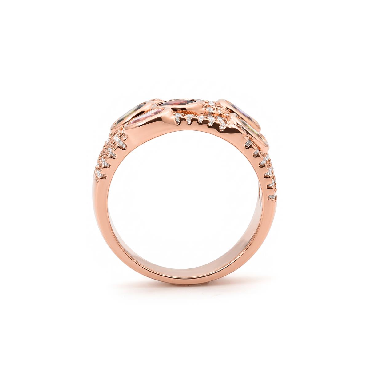 Anillo Doncu acabado oro rosa 18k - Doncu