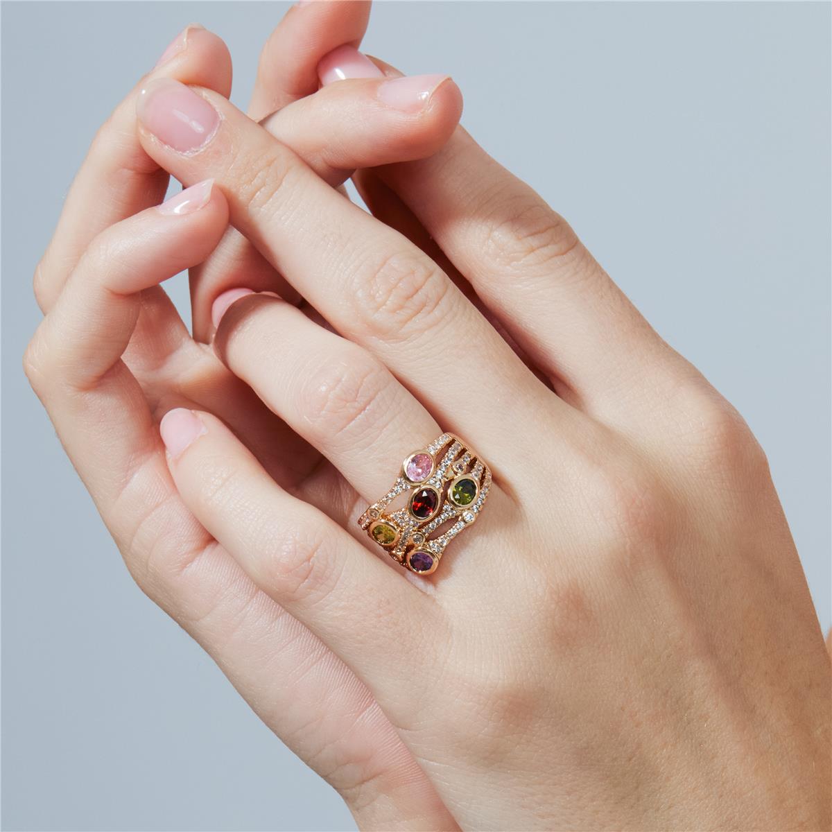 Anillo Doncu acabado oro rosa 18k - Doncu