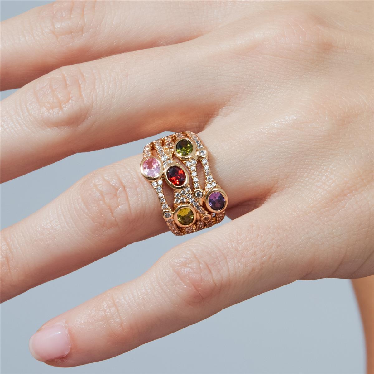 Anillo Doncu acabado oro rosa 18k - Doncu