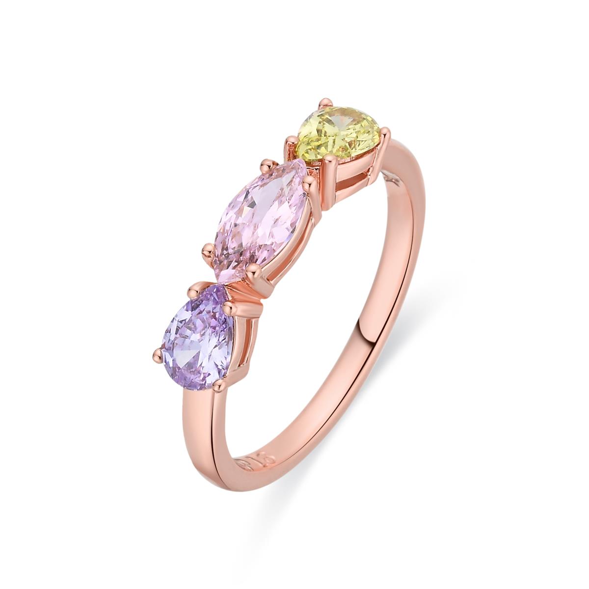 Anillo Prazma acabado oro rosa 18k - Prazma