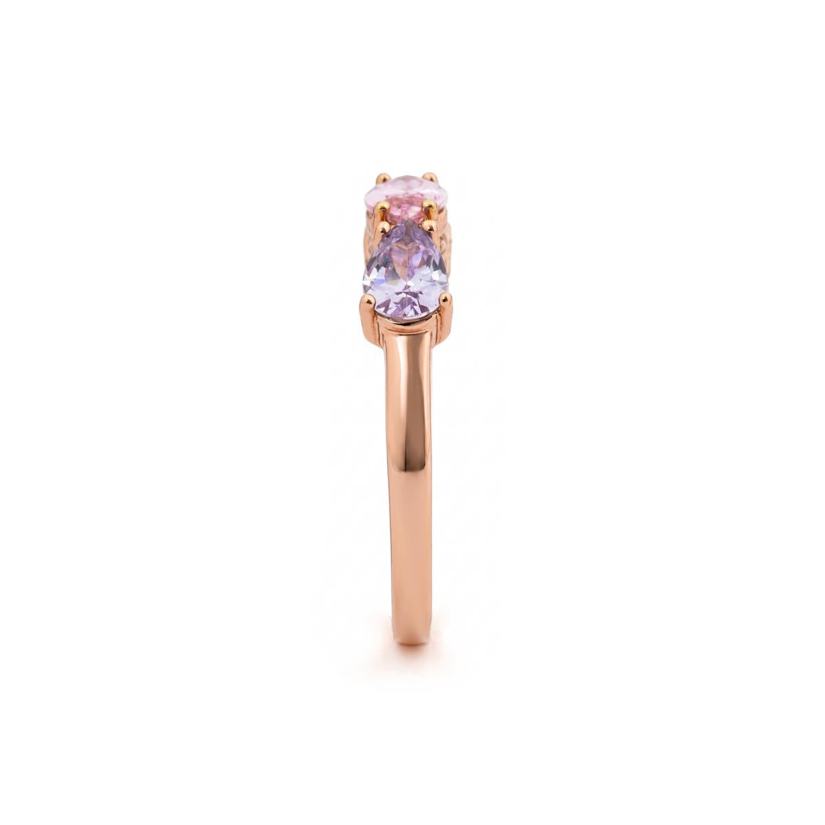Anillo Prazma acabado oro rosa 18k - Prazma