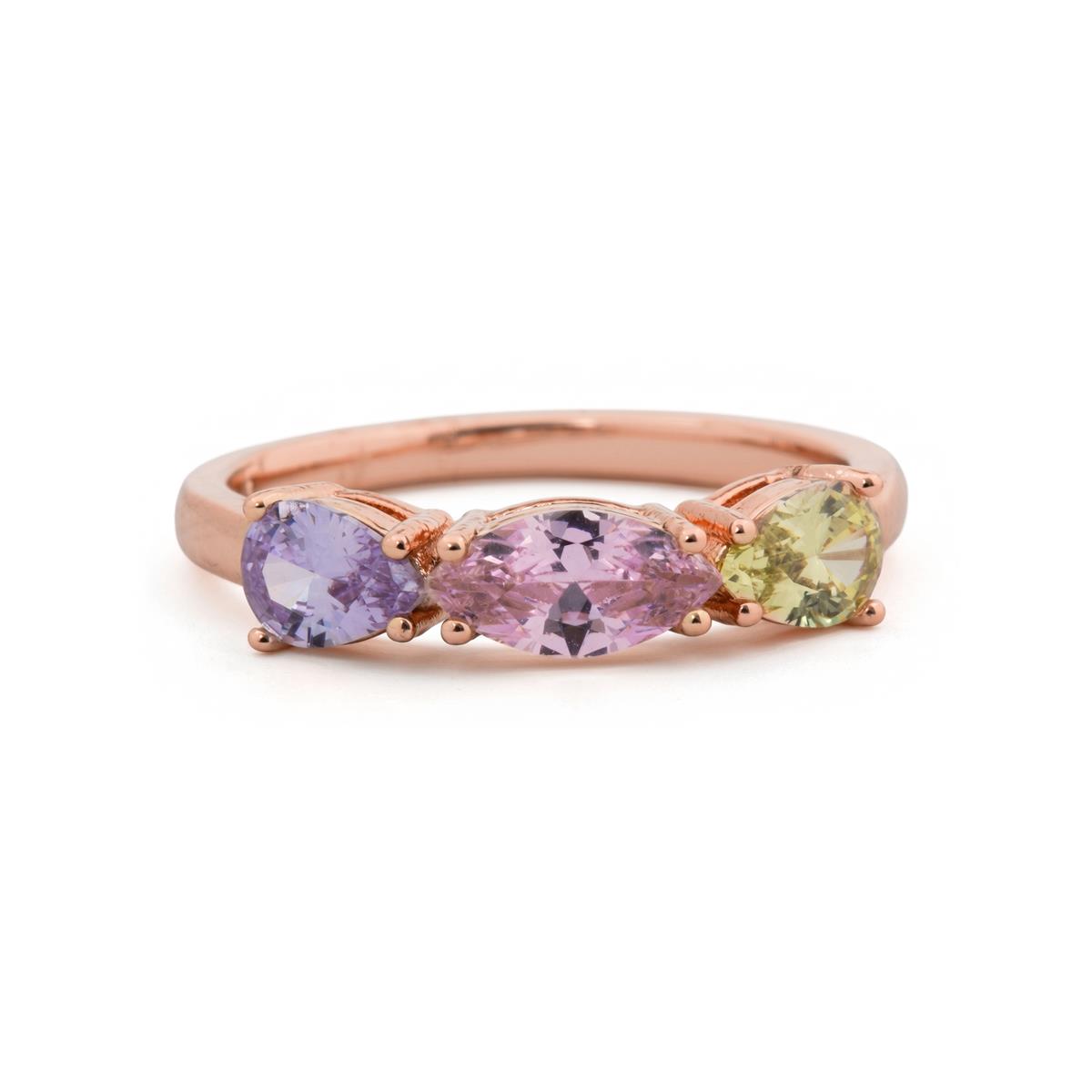 Anillo Prazma acabado oro rosa 18k - Prazma