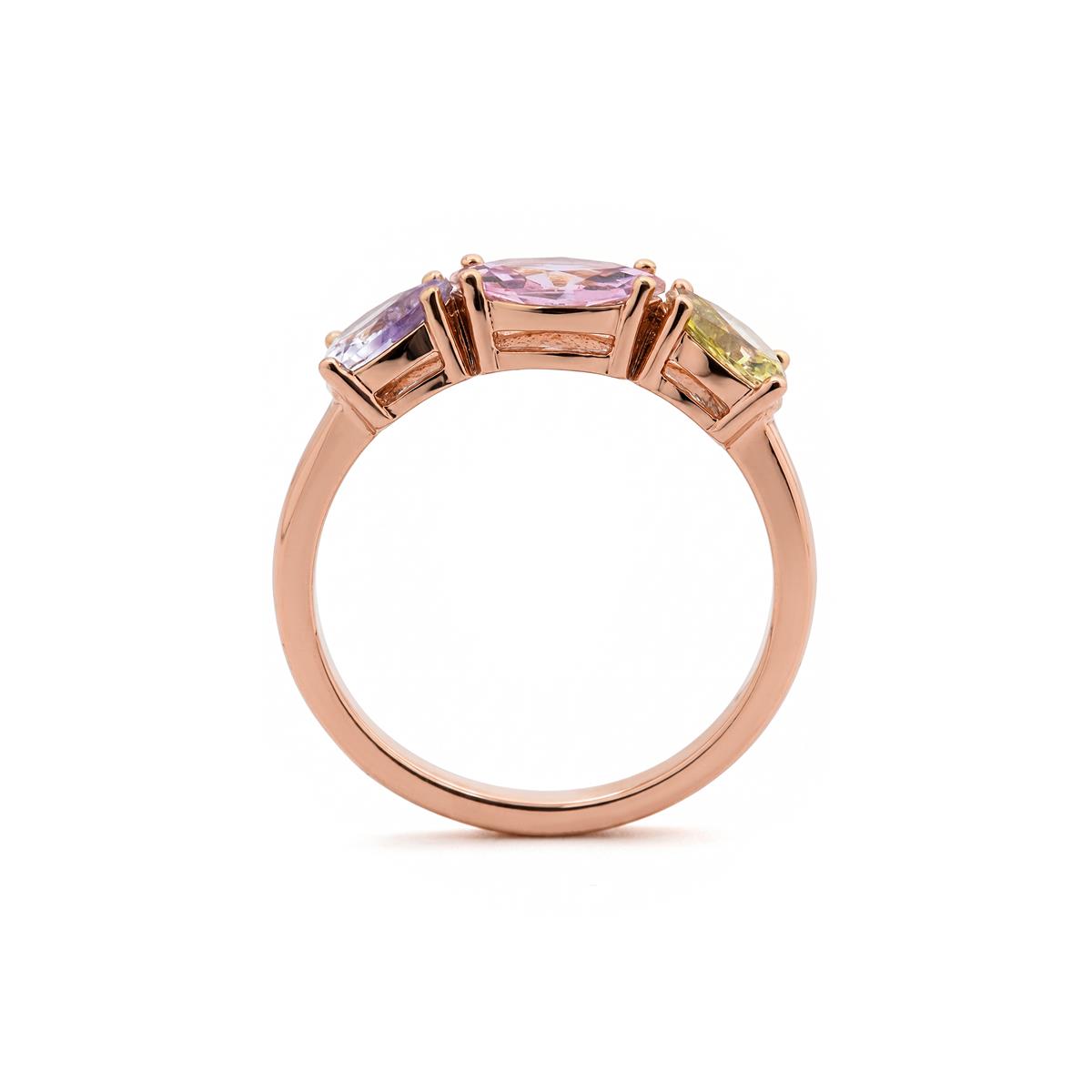 Anillo Prazma acabado oro rosa 18k - Prazma