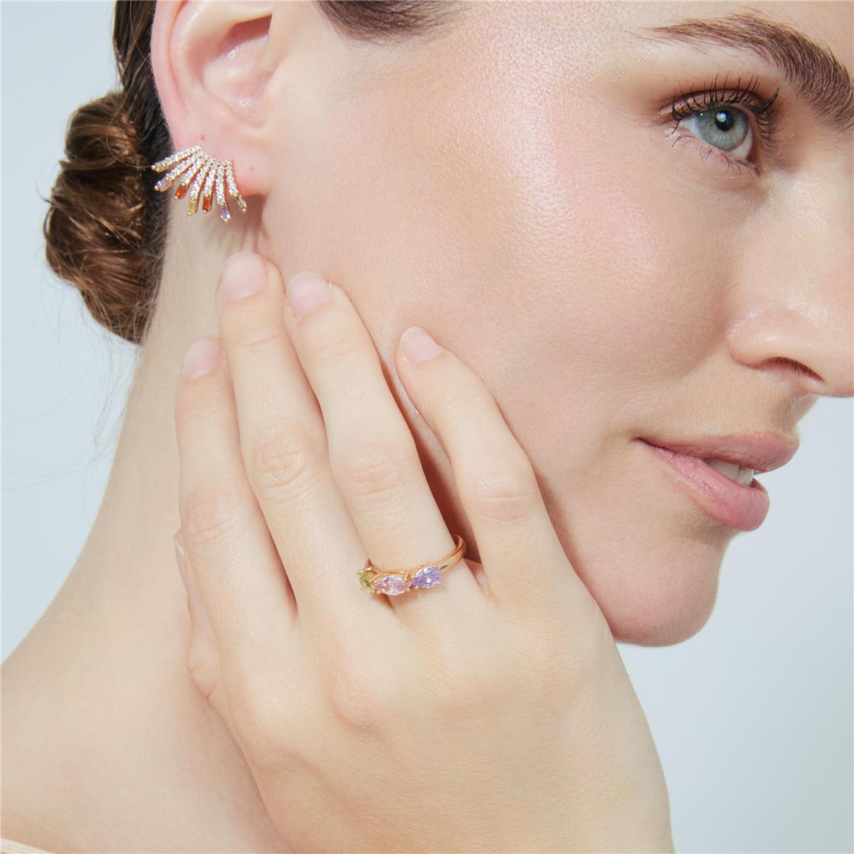 Anillo Prazma acabado oro rosa 18k - Prazma