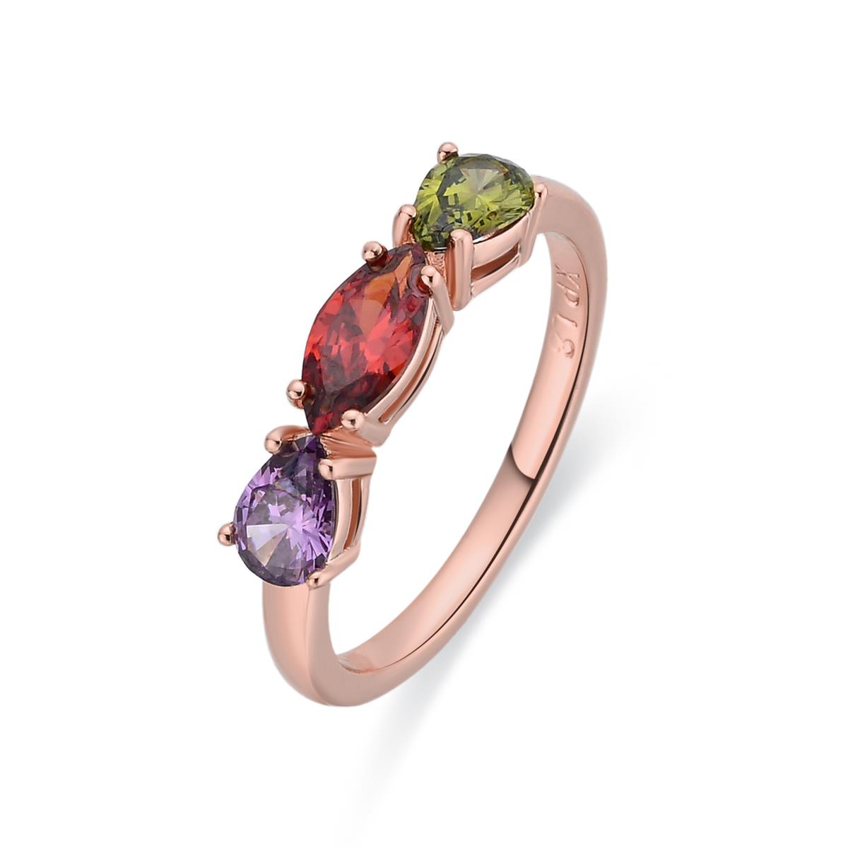 Anello Prazma finitura oro rosa 18k - Prazma