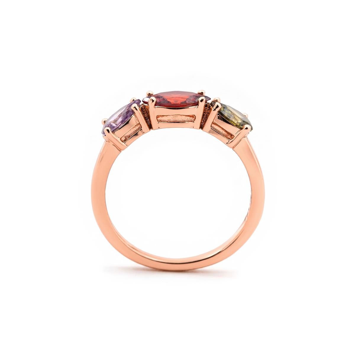 Anello Prazma finitura oro rosa 18k - Prazma