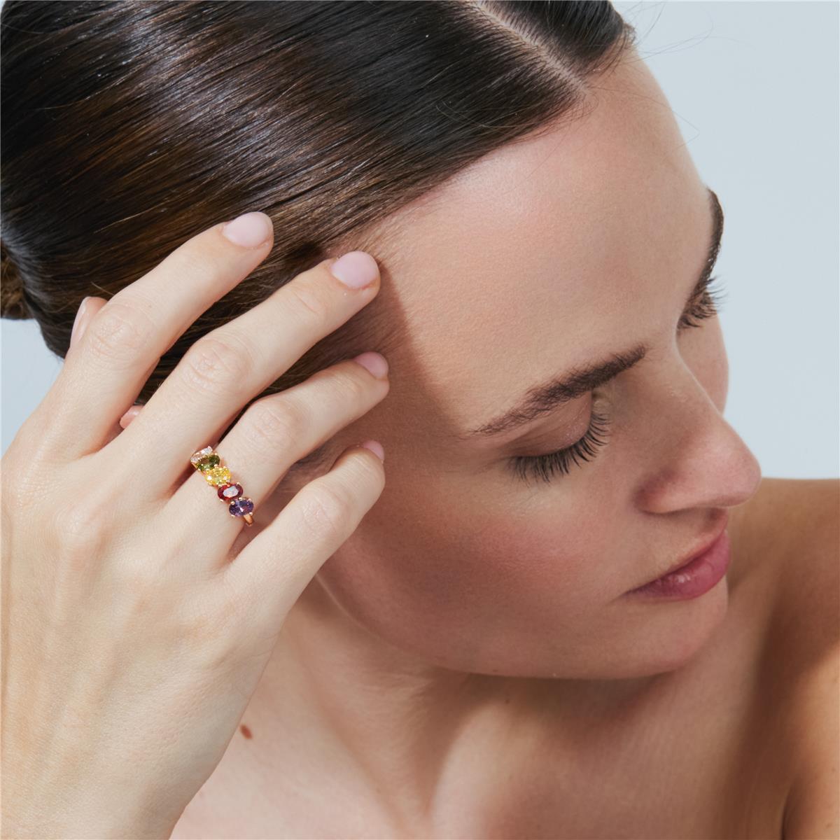 Anillo Sionvil acabado oro rosa 18k - Sionvil