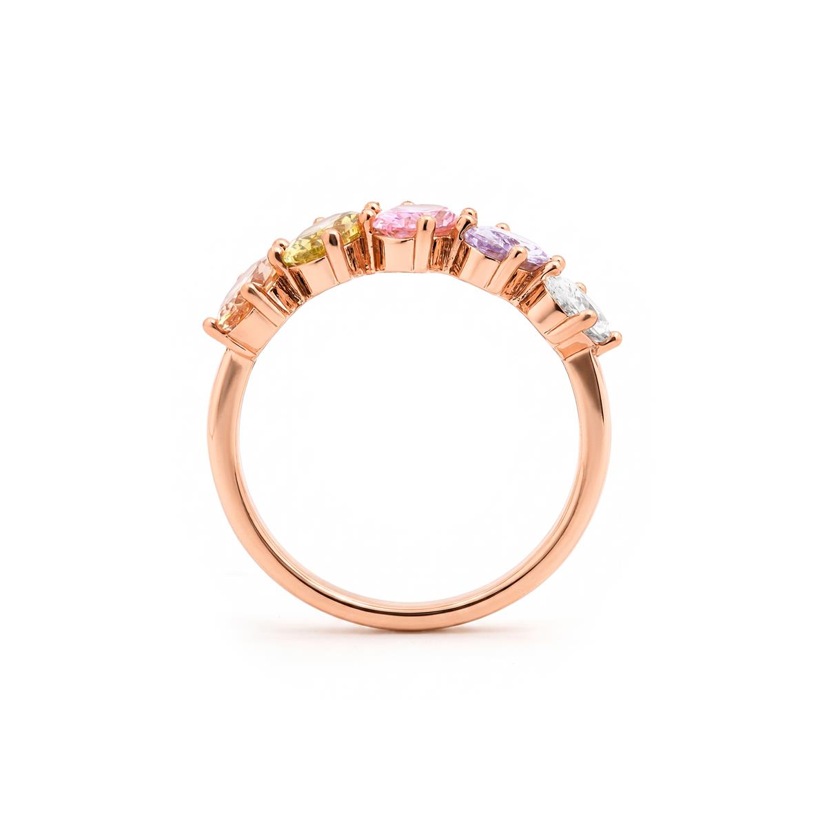 Anillo Sionvil acabado oro rosa 18k - Sionvil