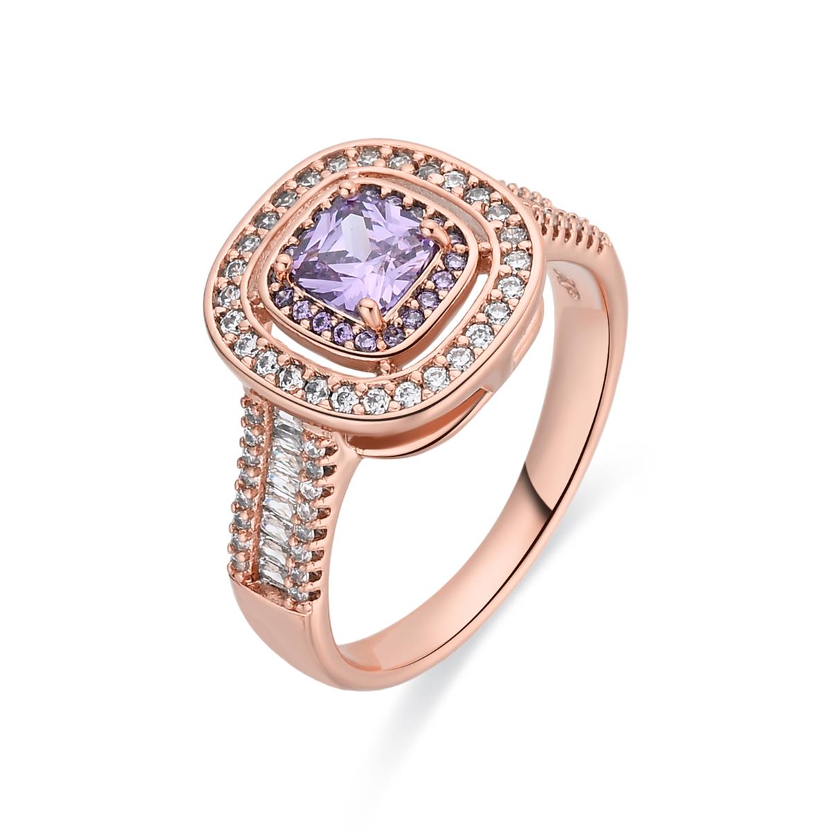 Anillo Yasla acabado oro rosa 18k - Yasla