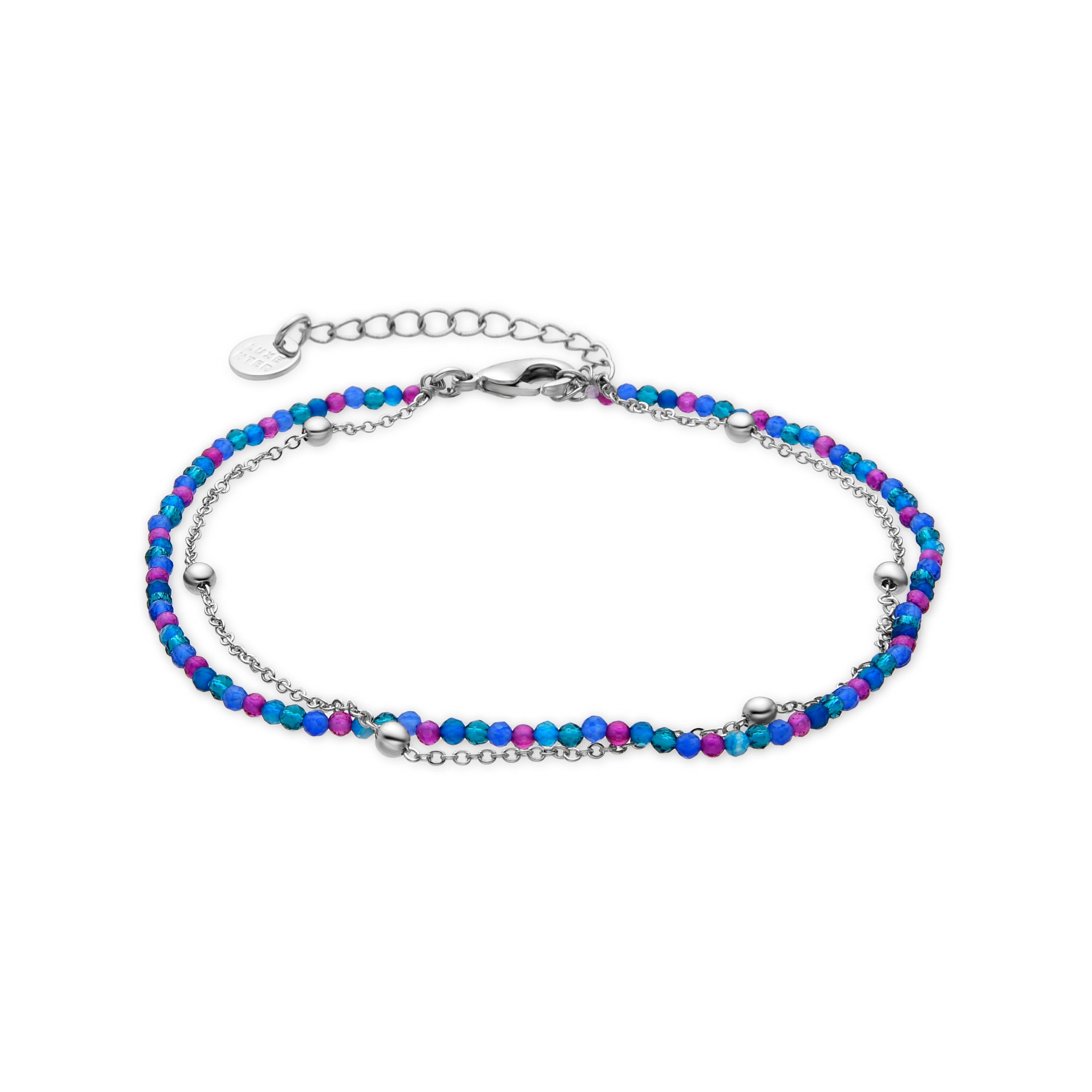 Bracelet avec cristal violet finition argent - Miwa