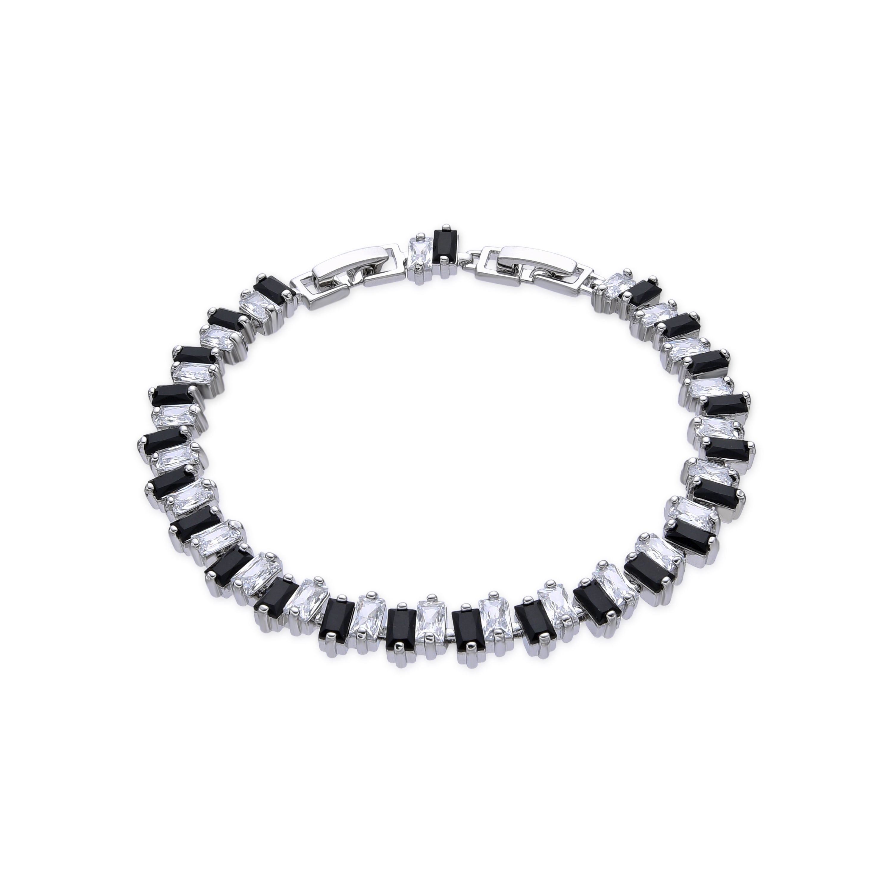 Armband mit Silberfinish und mehrfarbigem Zirkonia - Sifrit