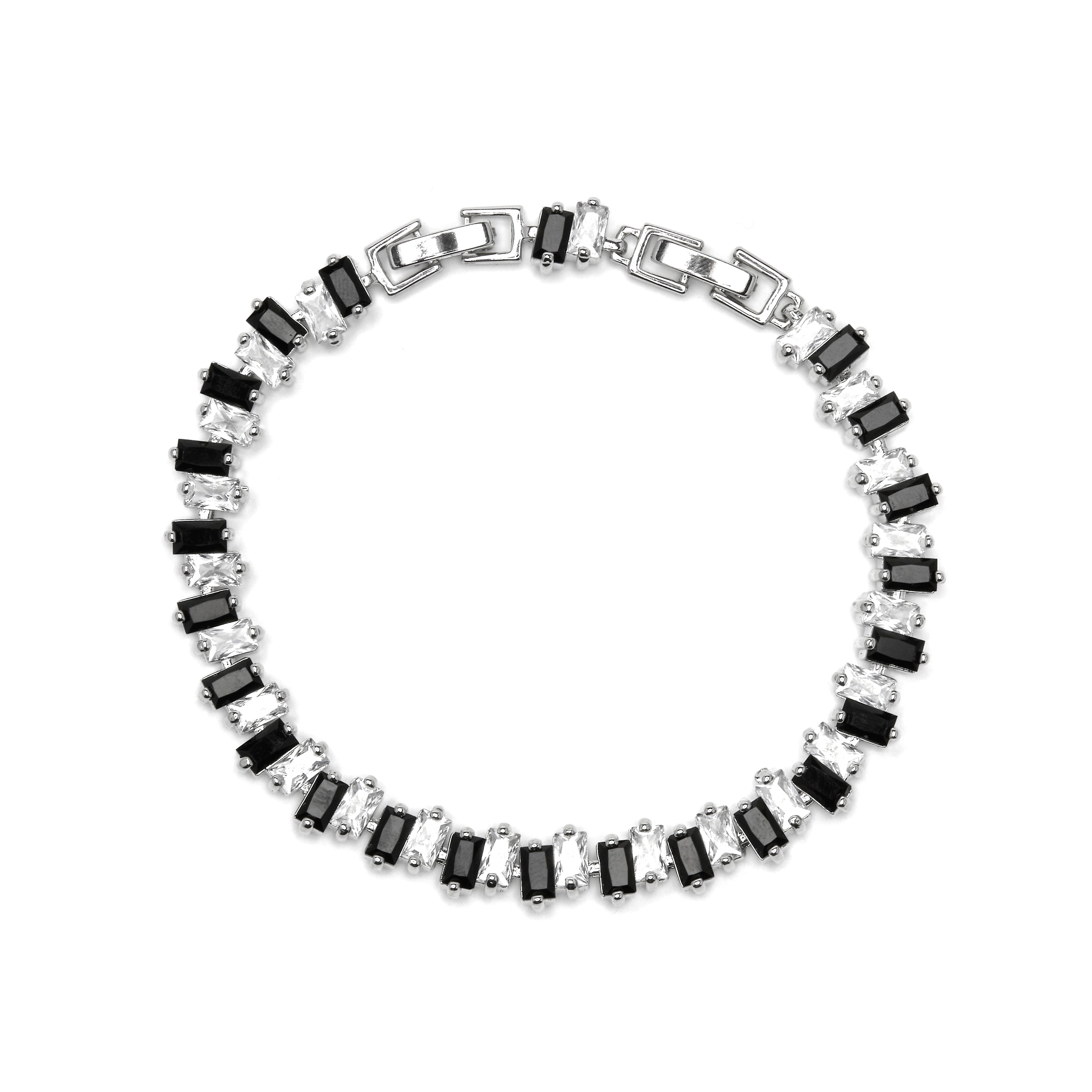 Armband mit Silberfinish und mehrfarbigem Zirkonia - Sifrit