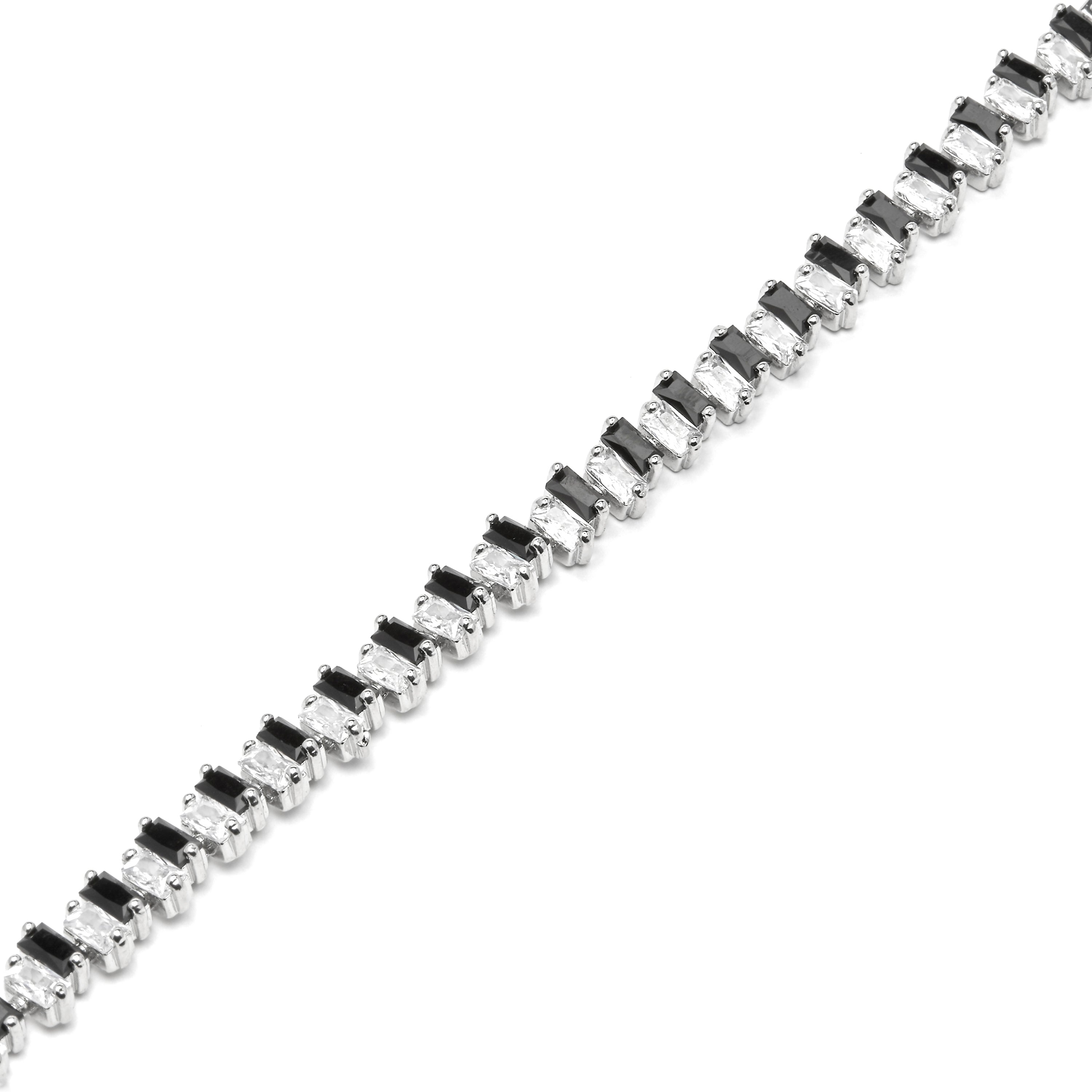 Armband mit Silberfinish und mehrfarbigem Zirkonia - Sifrit