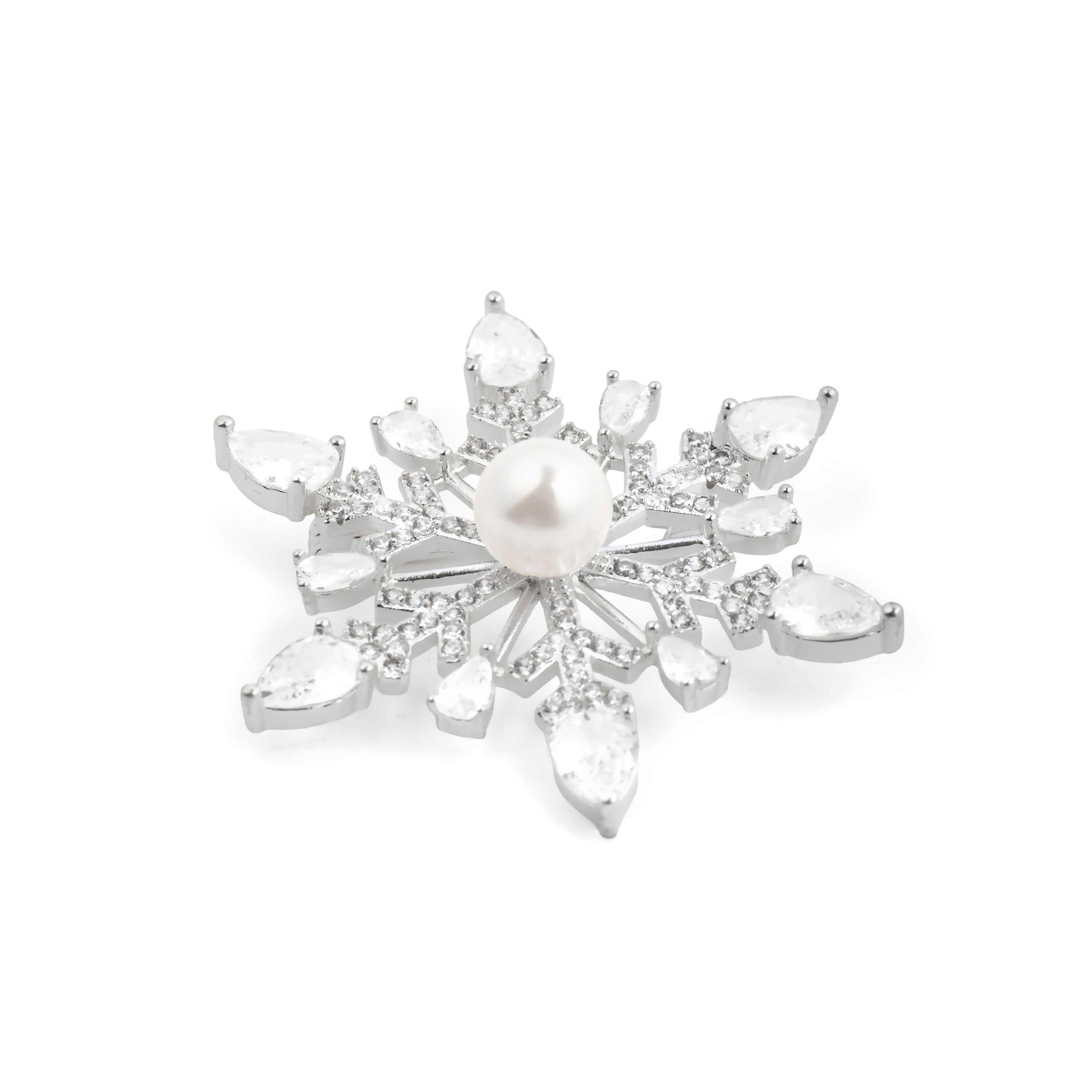 Spilla di Perla Bianca finitura in Argento Sterling 925 - Lairat