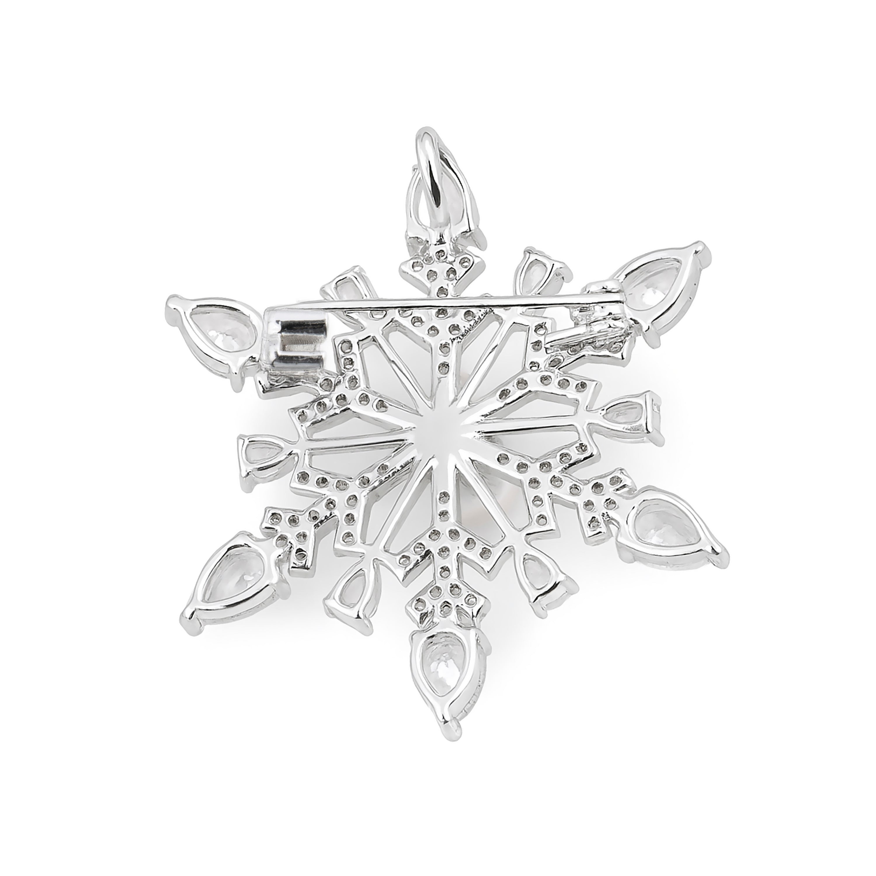 Spilla di Perla Bianca finitura in Argento Sterling 925 - Lairat