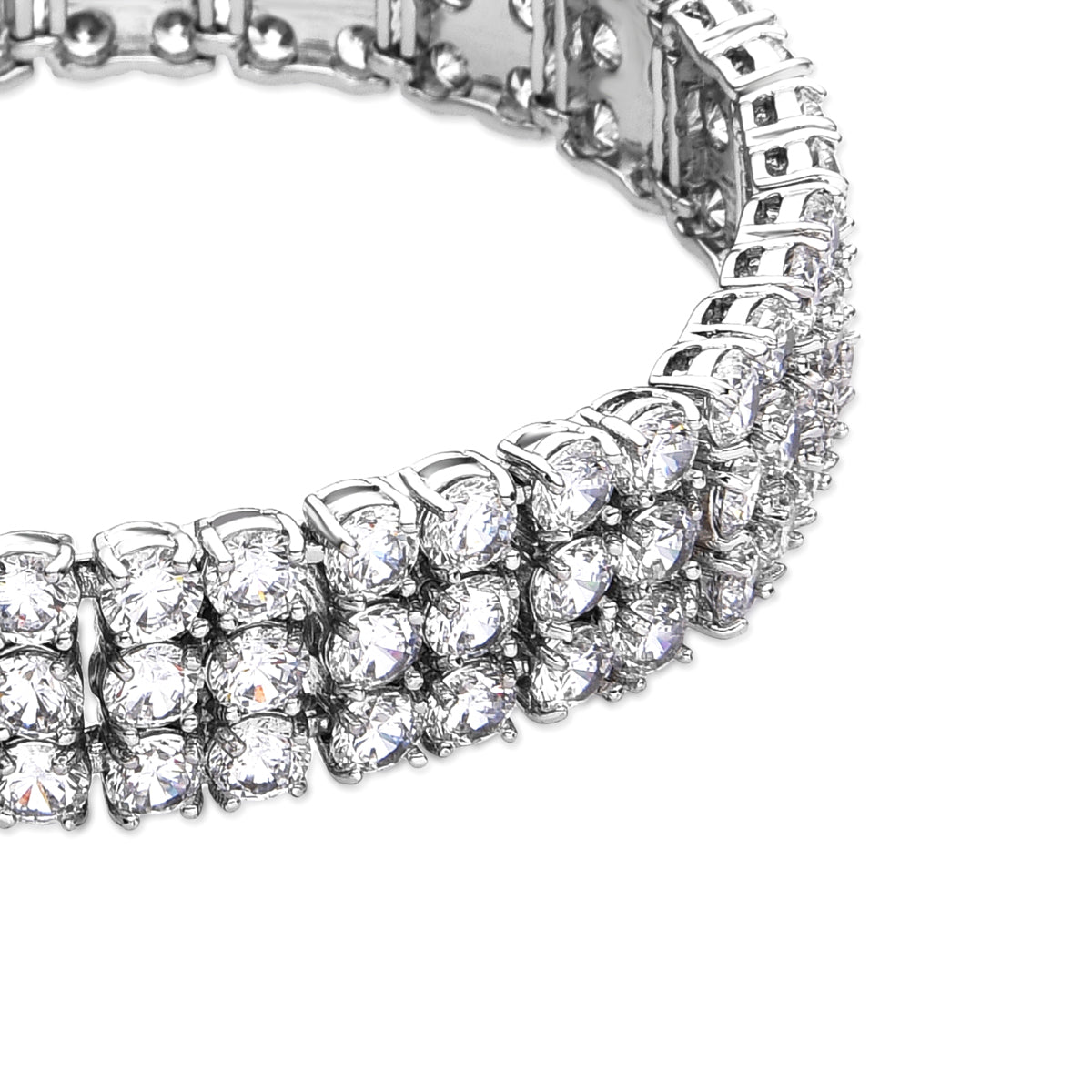 Bracelet with Shiny Zirconia in silver finish - Matka