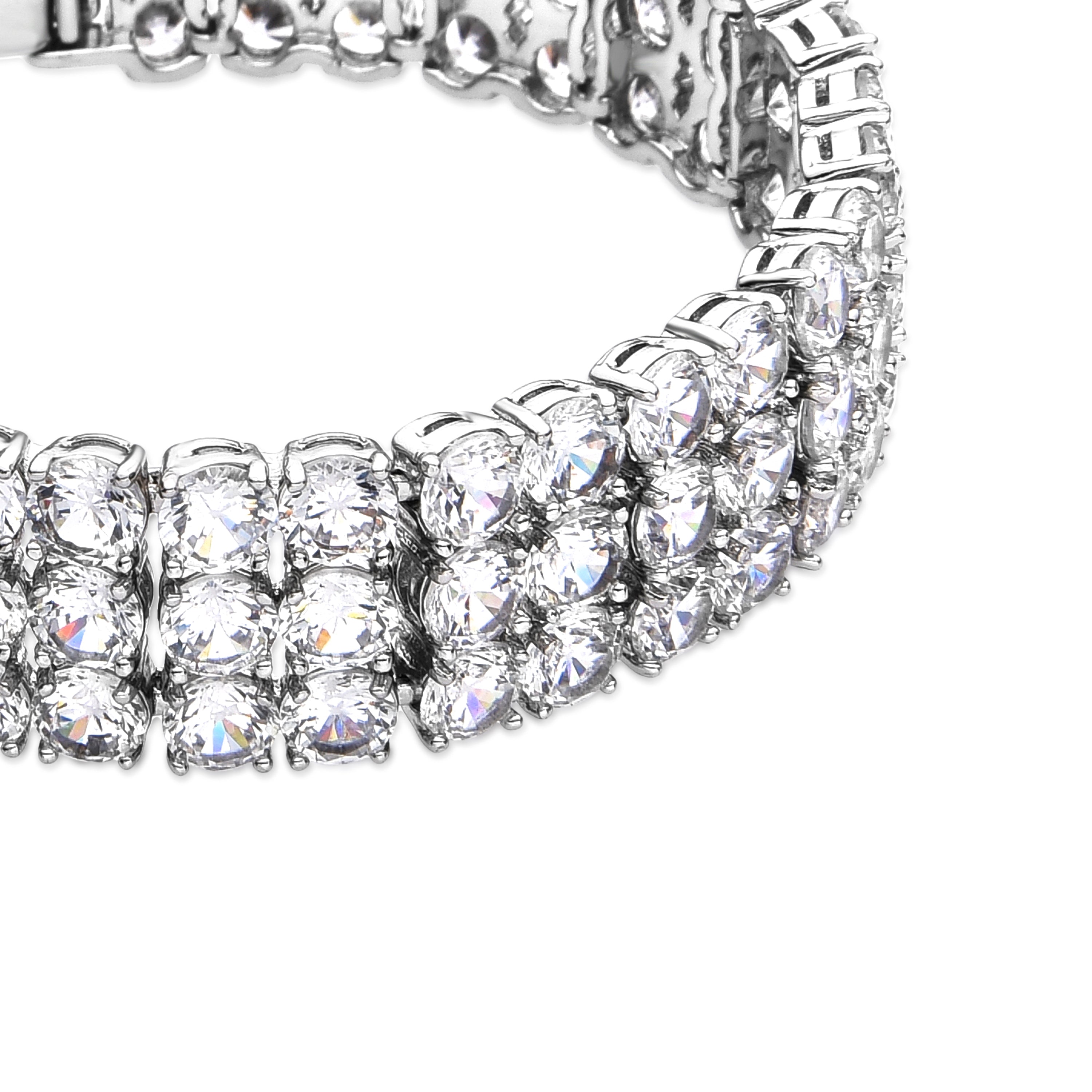 Bracelet avec Zircone Brillante finition argent - Laiko