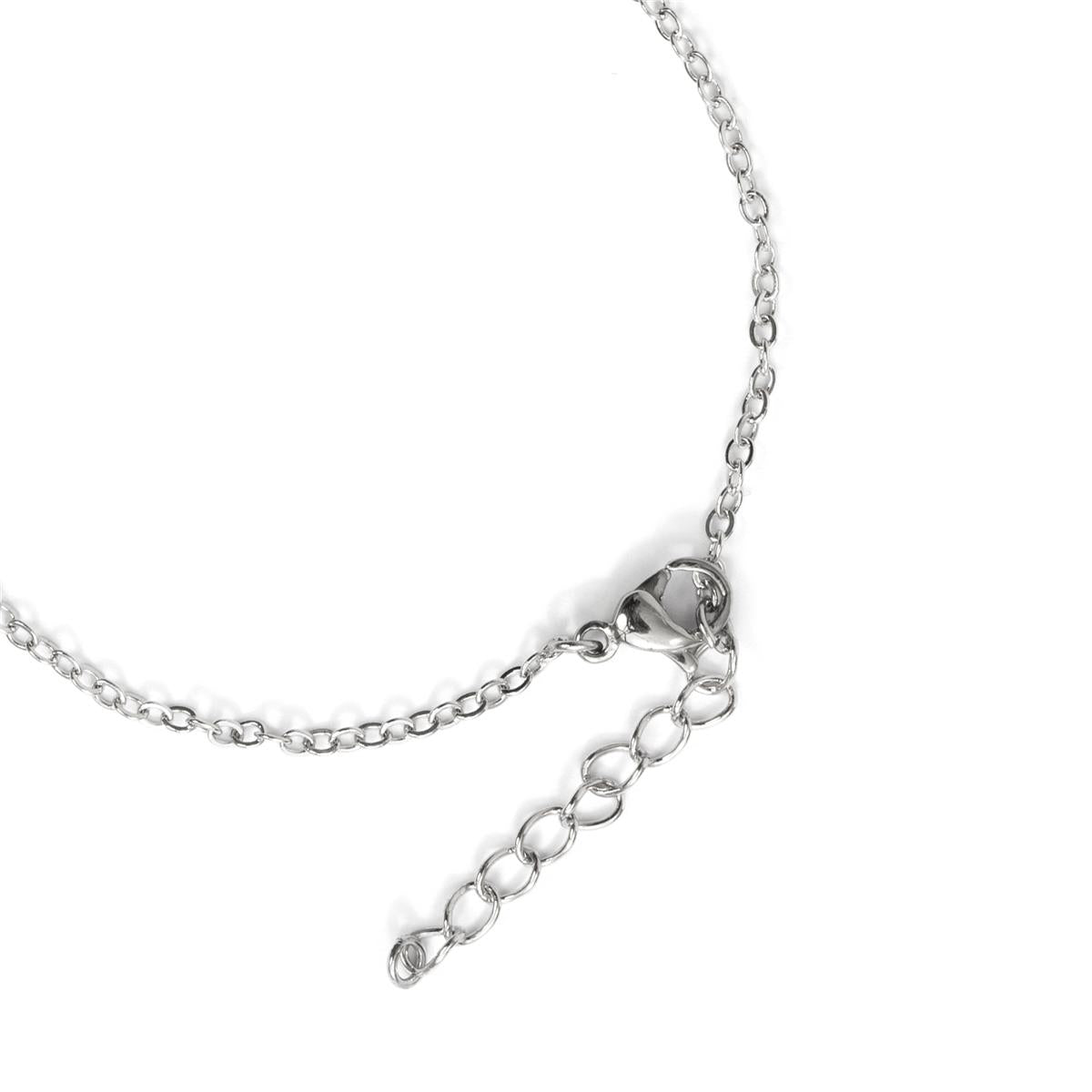 Pulsera de Aleación de Metal y Perla Blanca acabado en rodio - Sewi