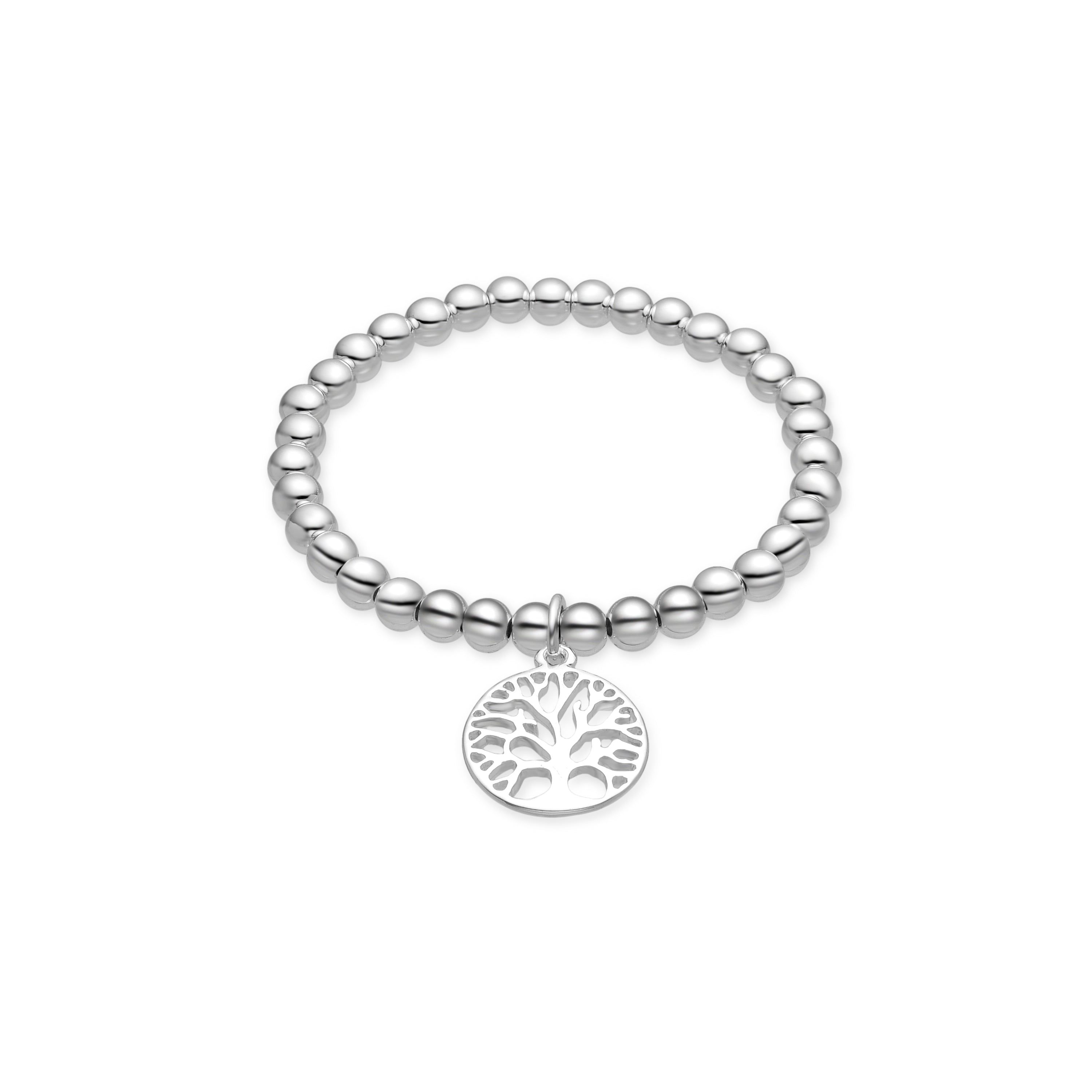 Pulsera acabada en rodio - Ansy