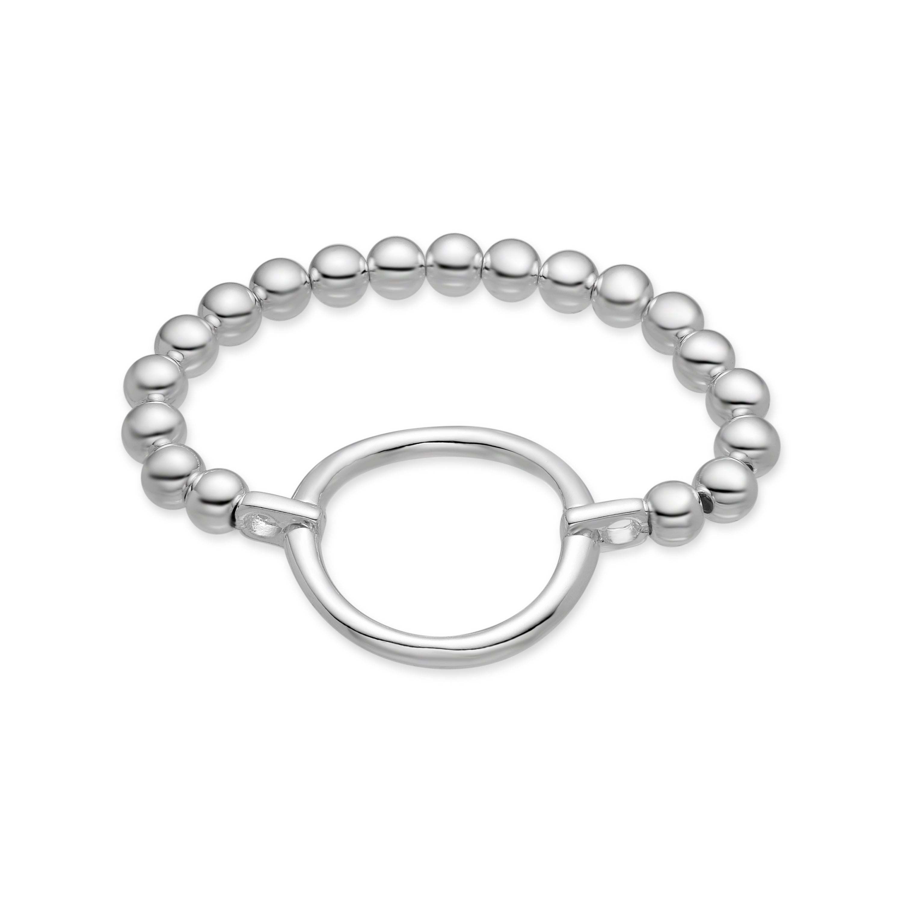 Pulseira acabada em ródio - Korat