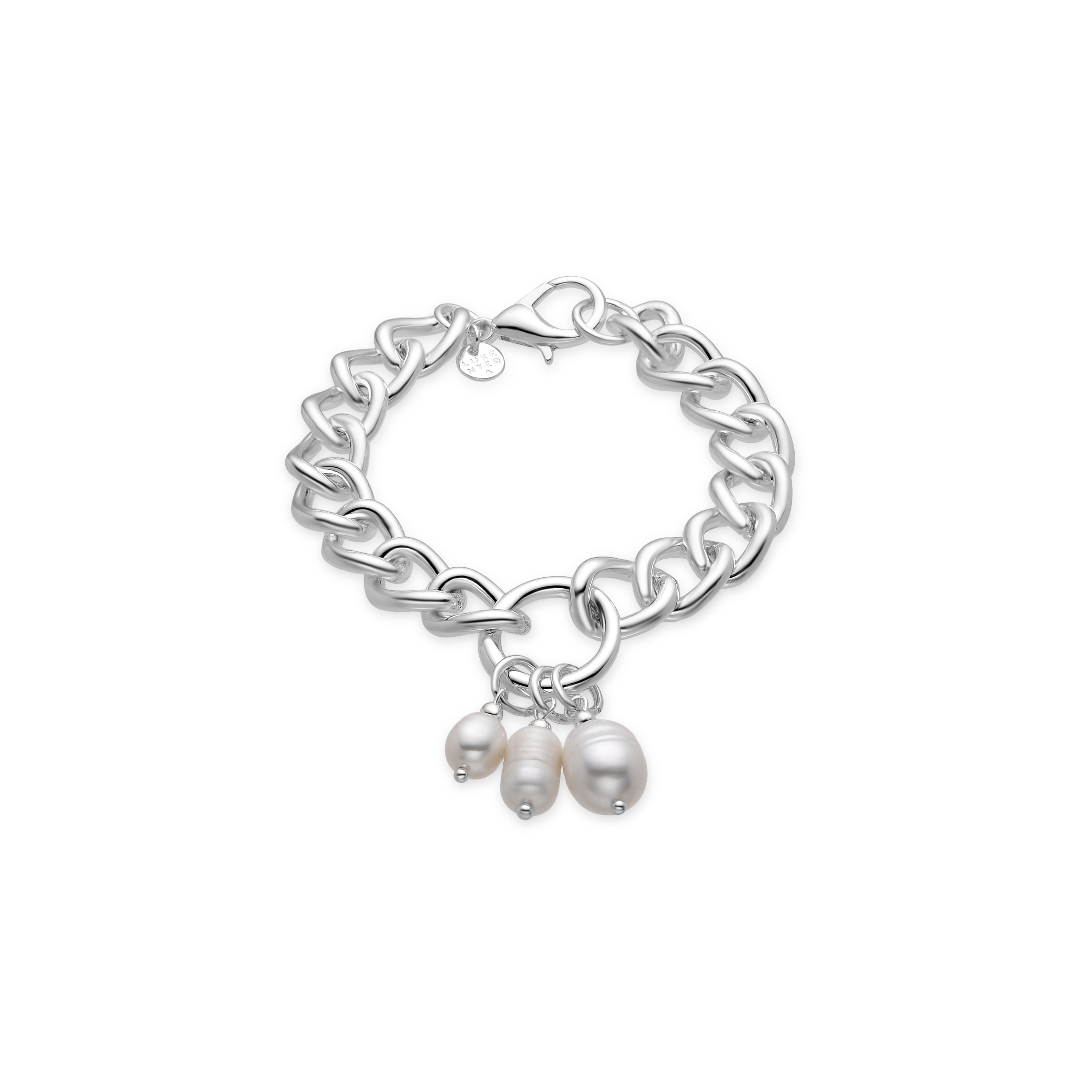 Rhodium-finished bracelet - Invak