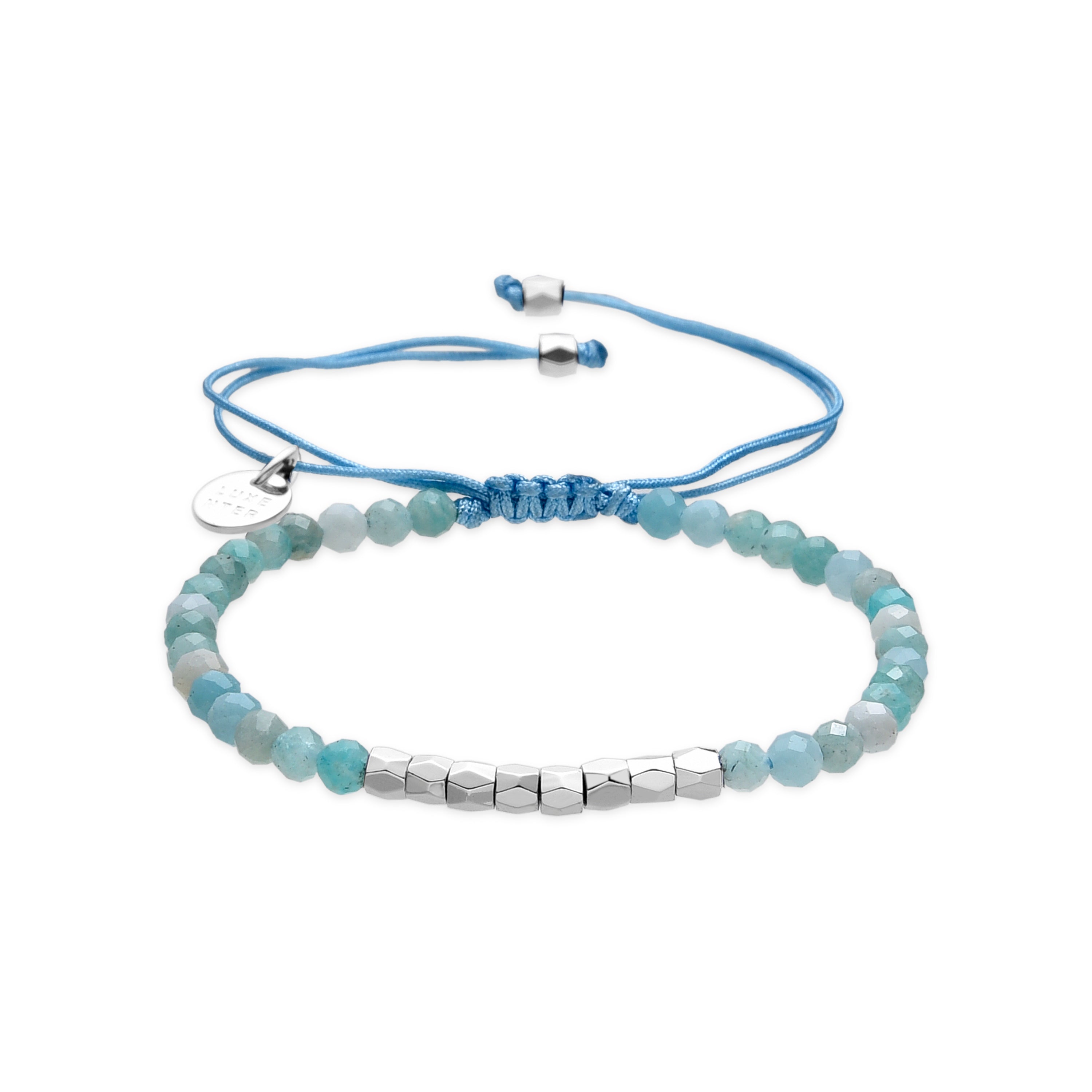 Armband mit Silberfinish und Amazonit - Likah