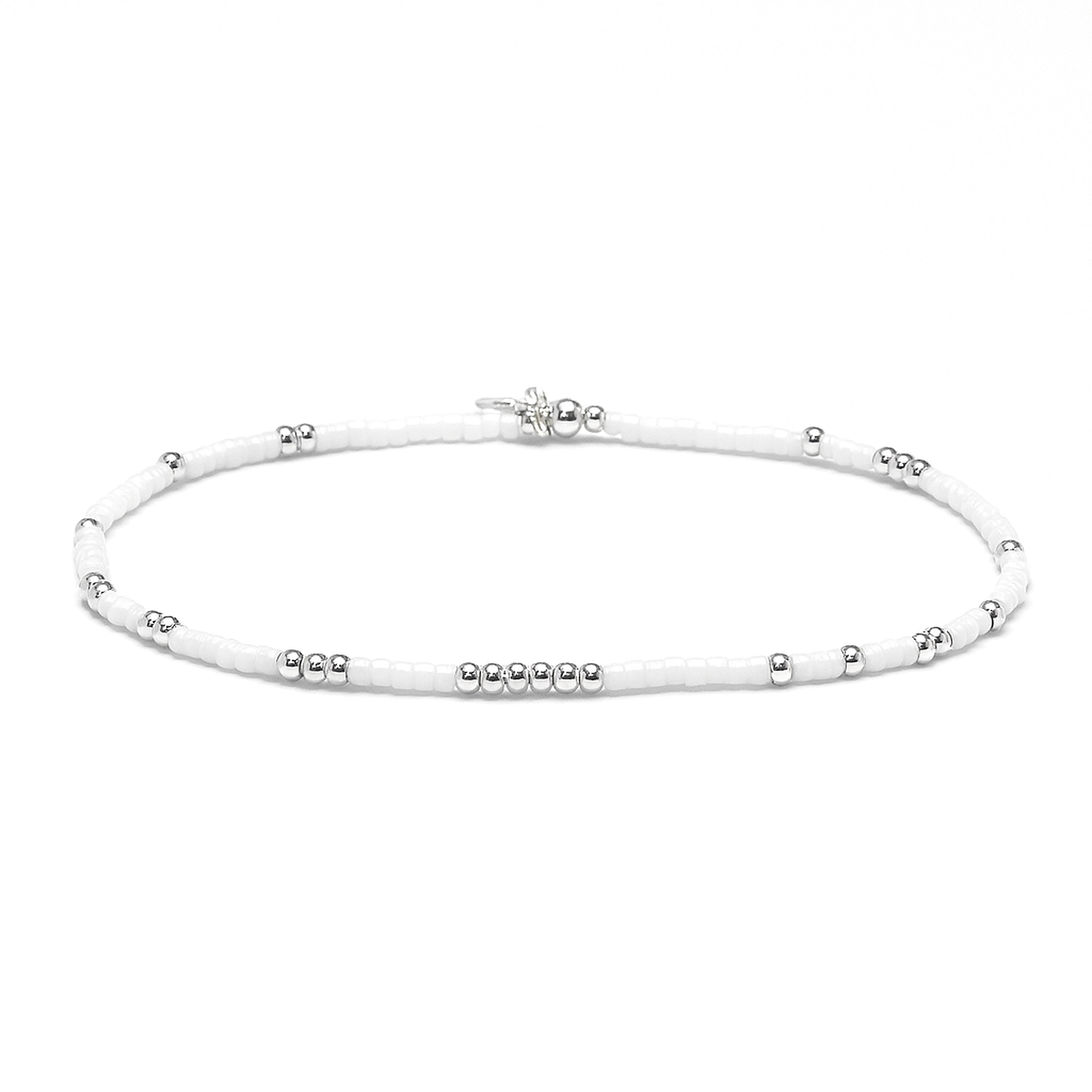 Bracelet en cristal blanc finition en argent sterling 925 - Xanvi