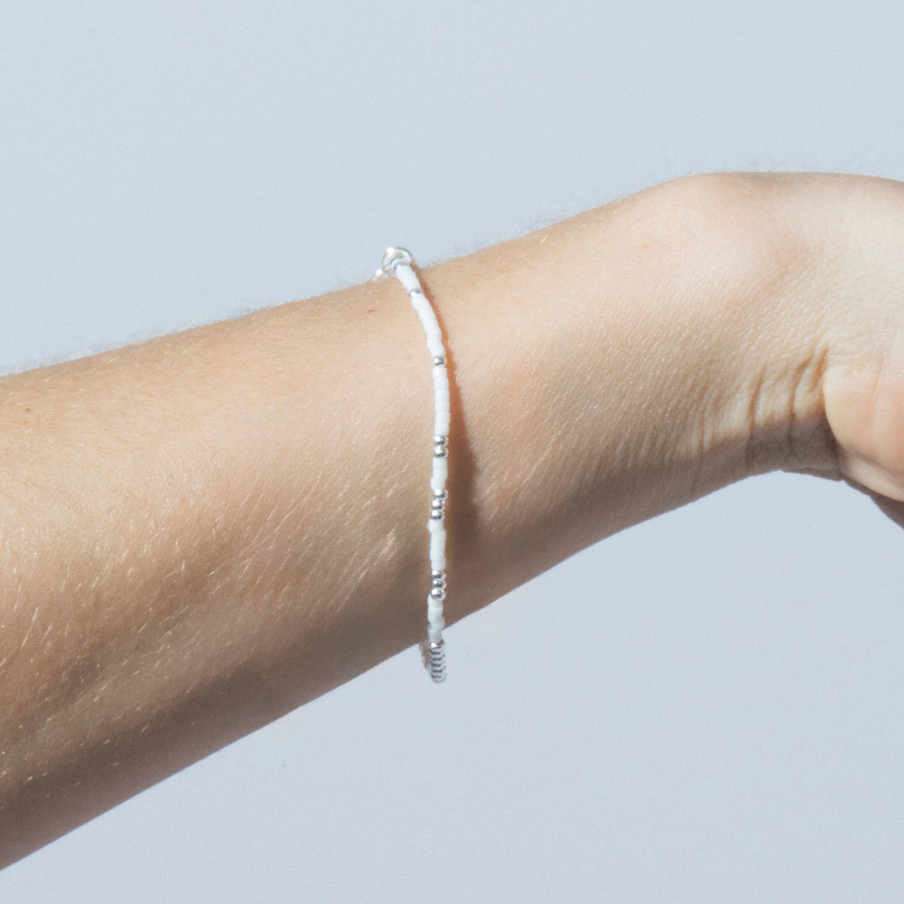Bracelet en cristal blanc finition en argent sterling 925 - Xanvi