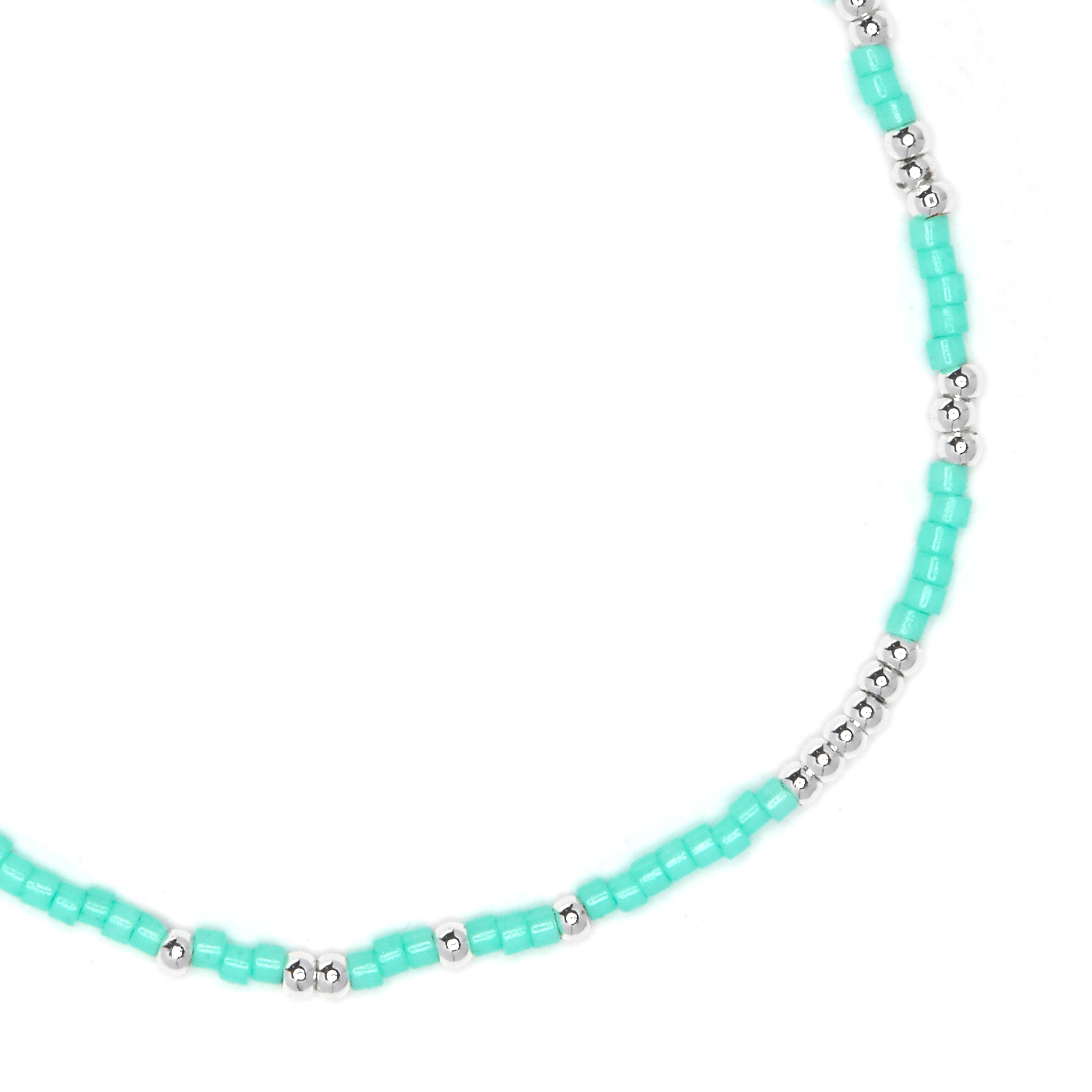 Armband aus blauem Kristall mit 925er Sterlingsilber-Finish - Xanvi