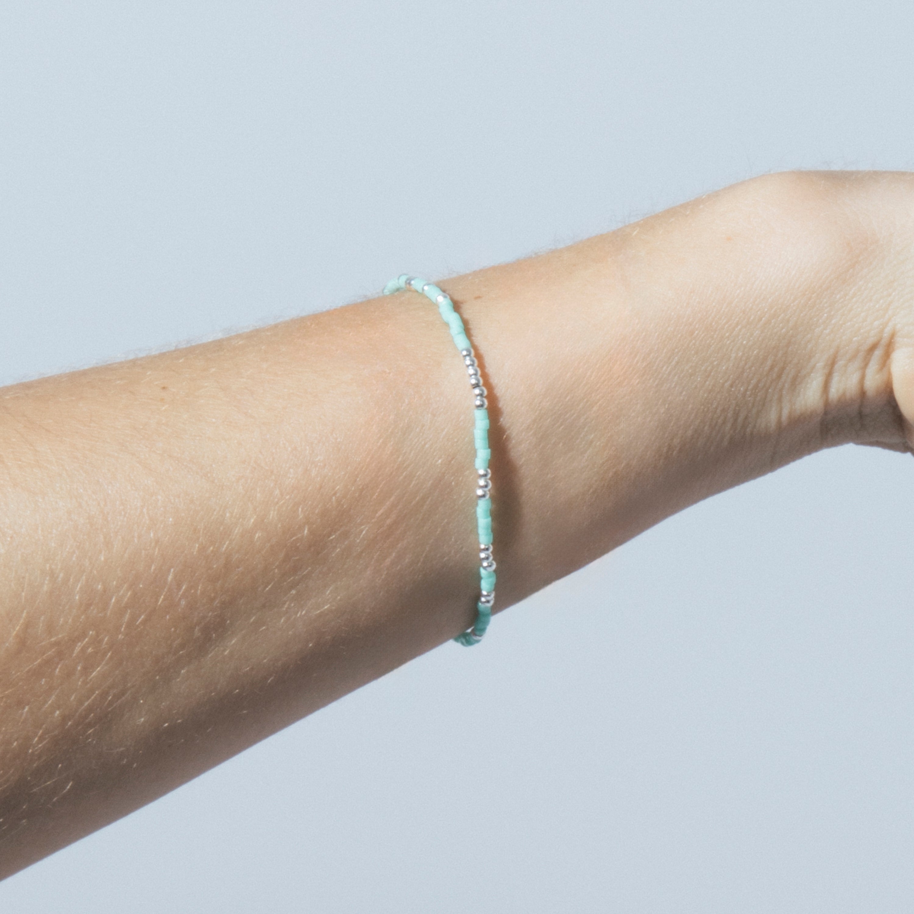 Armband aus blauem Kristall mit 925er Sterlingsilber-Finish - Xanvi