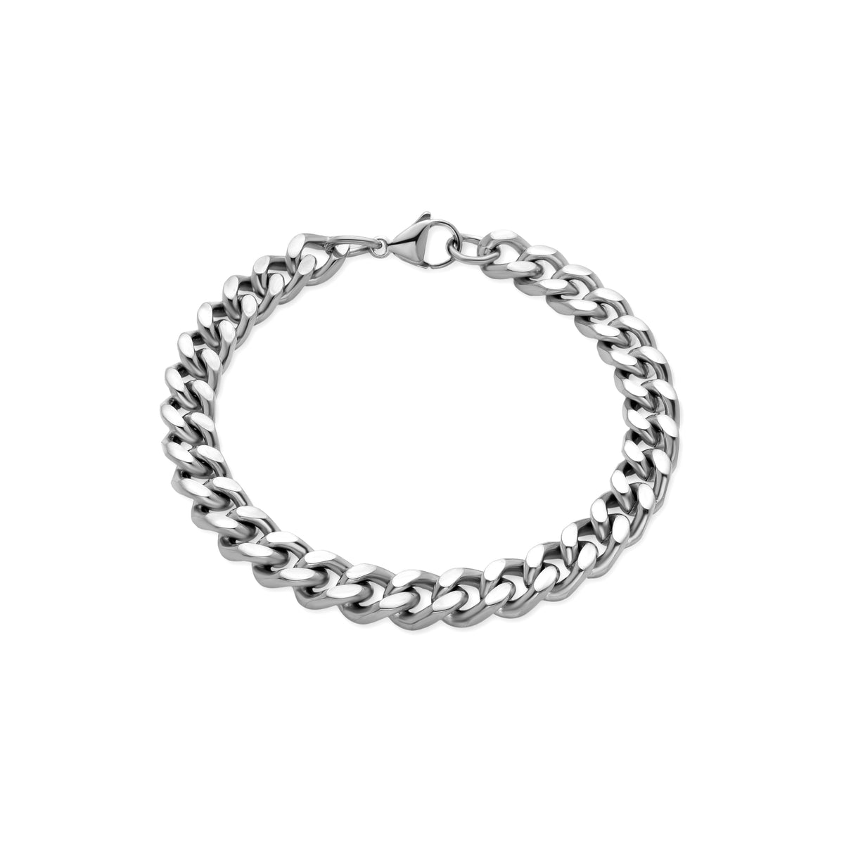 Pulseira acabada em ródio - Axone