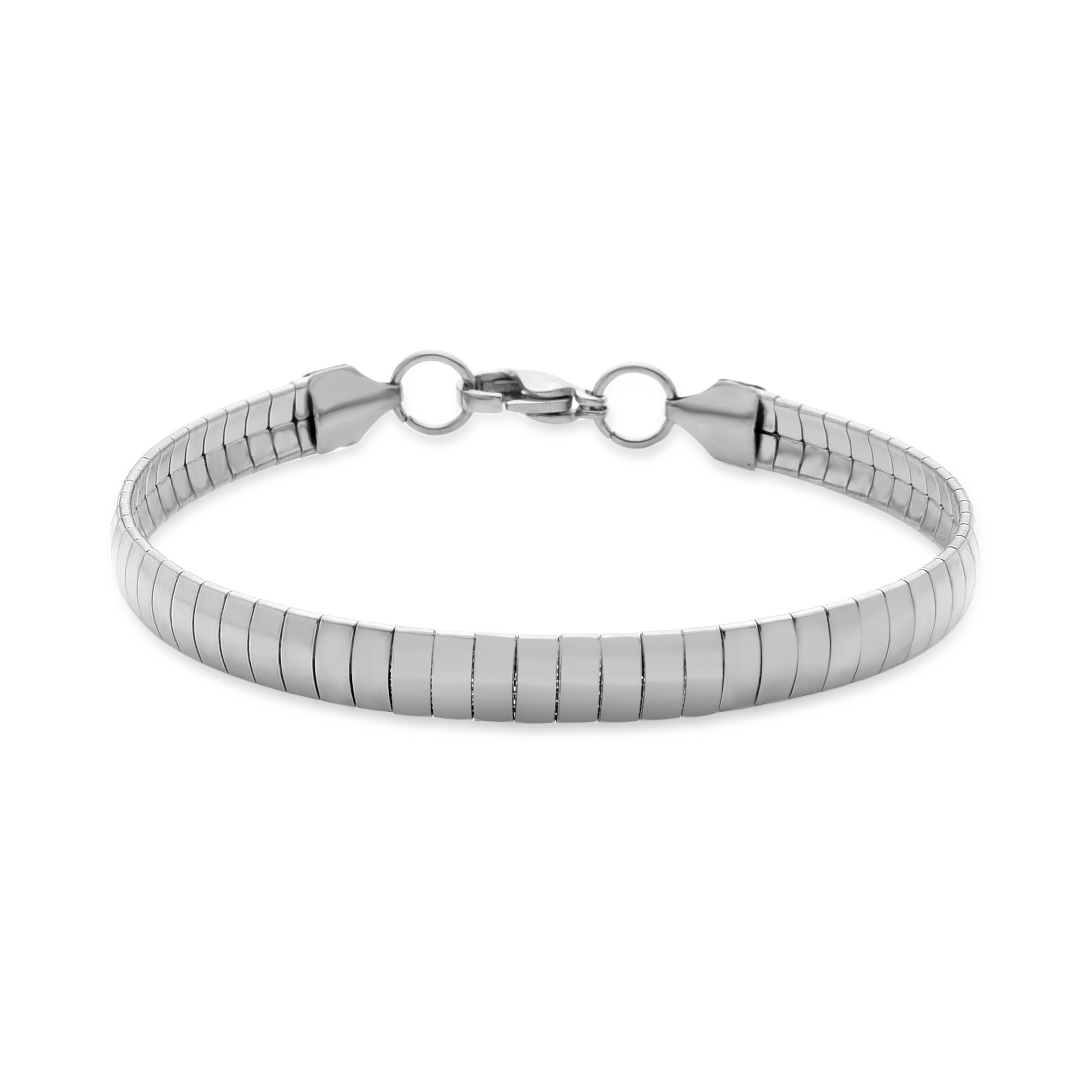 Bracelet fini en rhodium - Yla