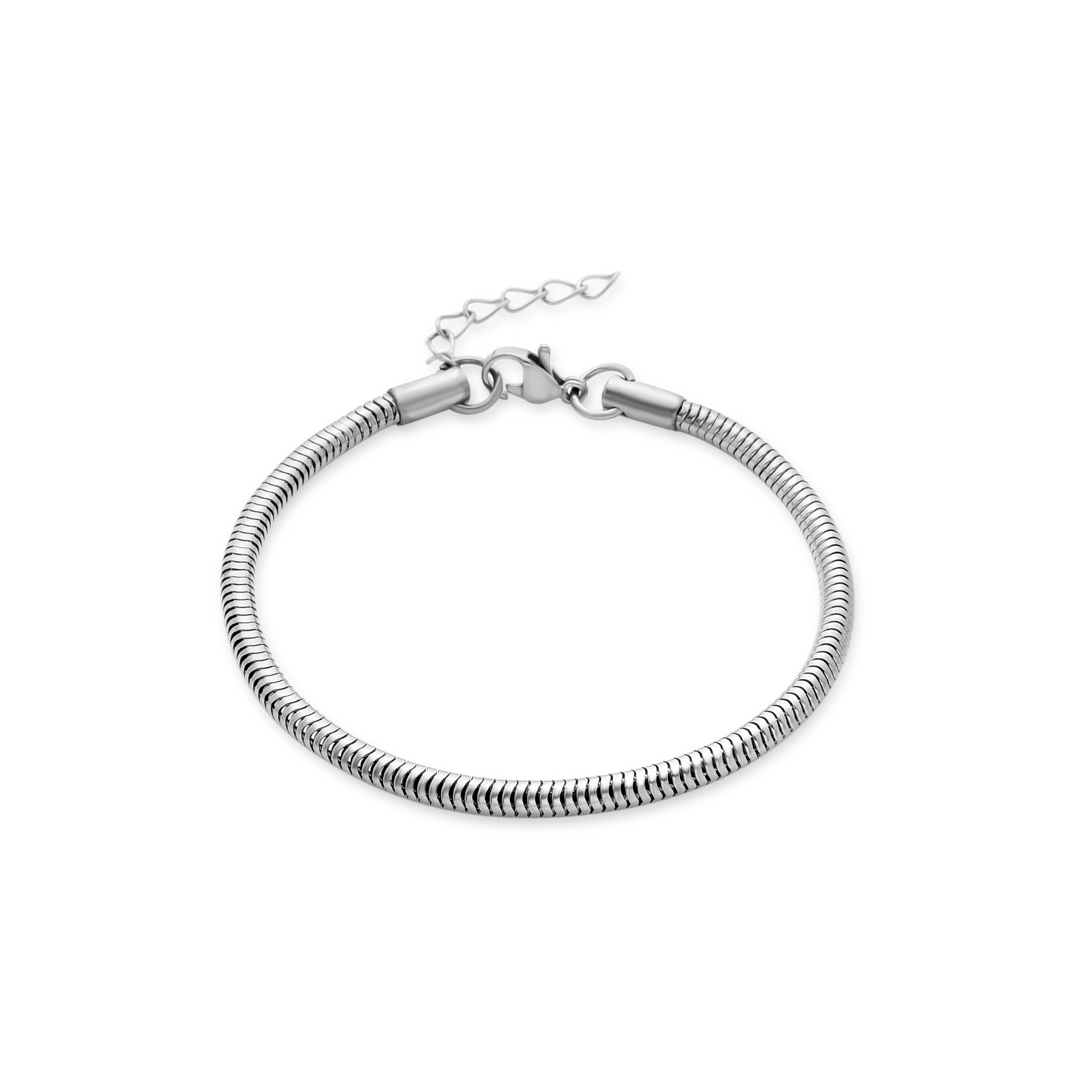 Rhodinierte Armbanduhr - Arkin