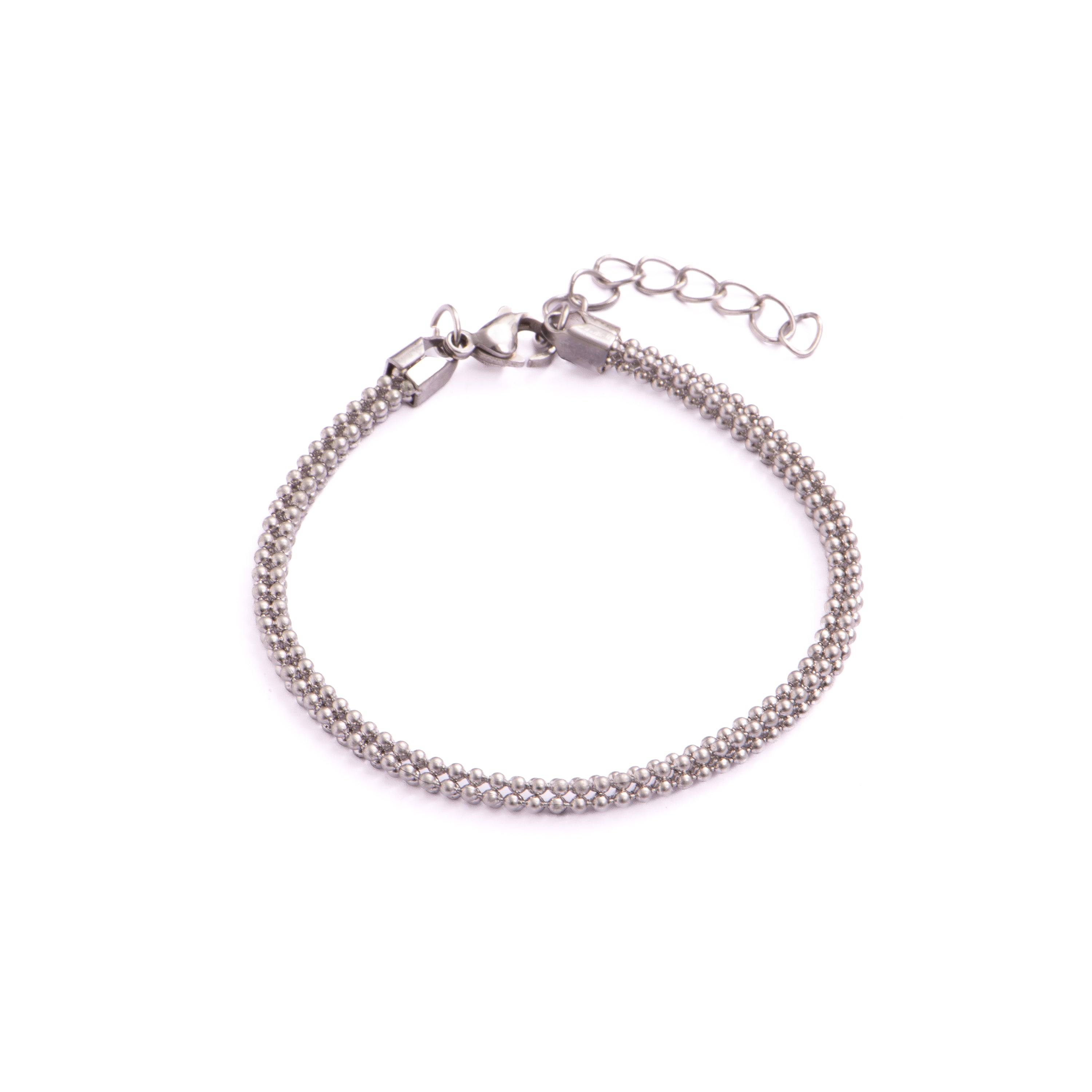 Rhodiniertes Armband - Dahdan