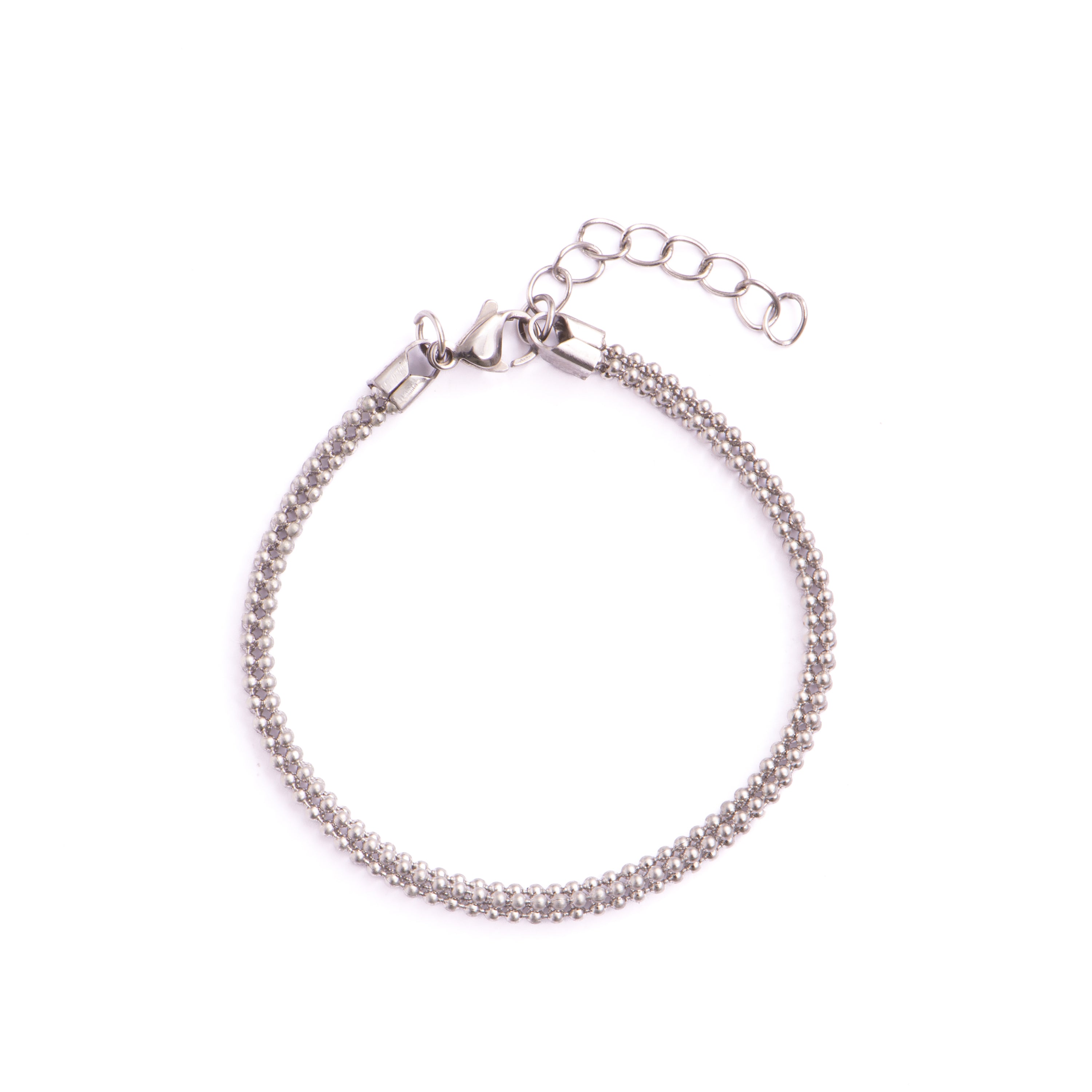 Pulsera acabado en rodio - Dahdan