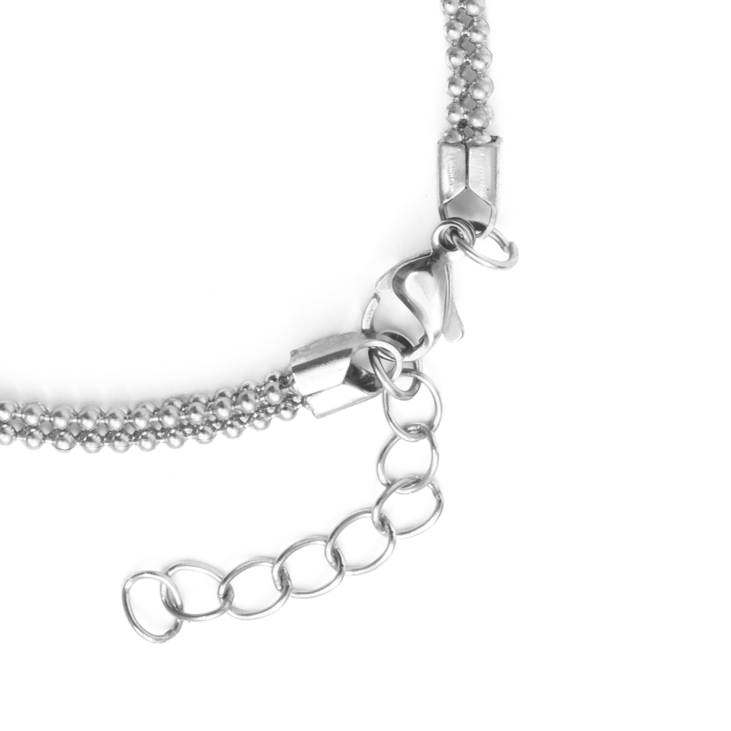 Pulsera acabado en rodio - Dahdan